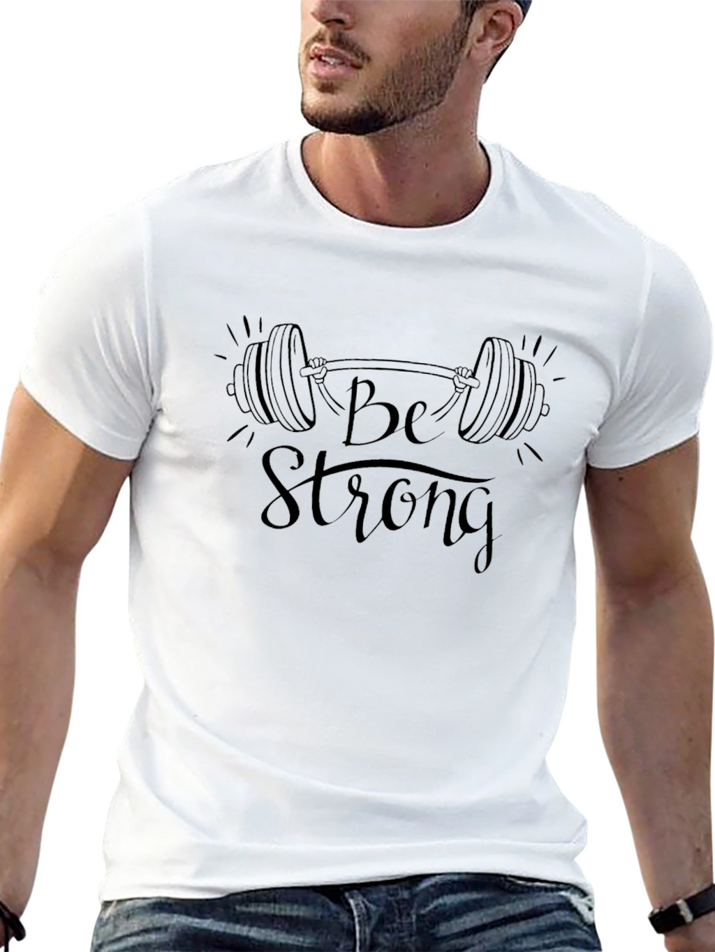Be Strong Graphic Print T-Shirt