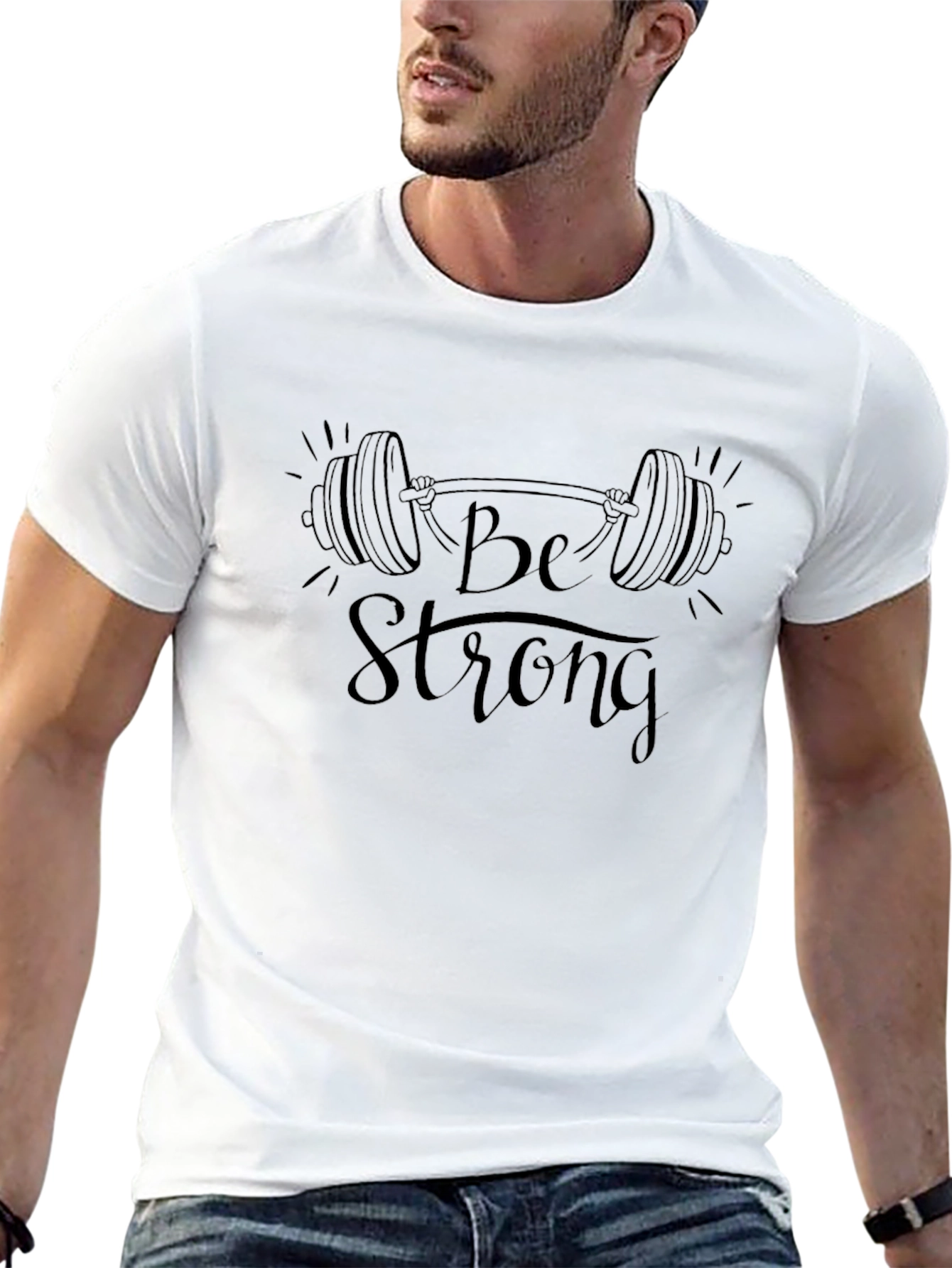 Be Strong Graphic Print T-Shirt