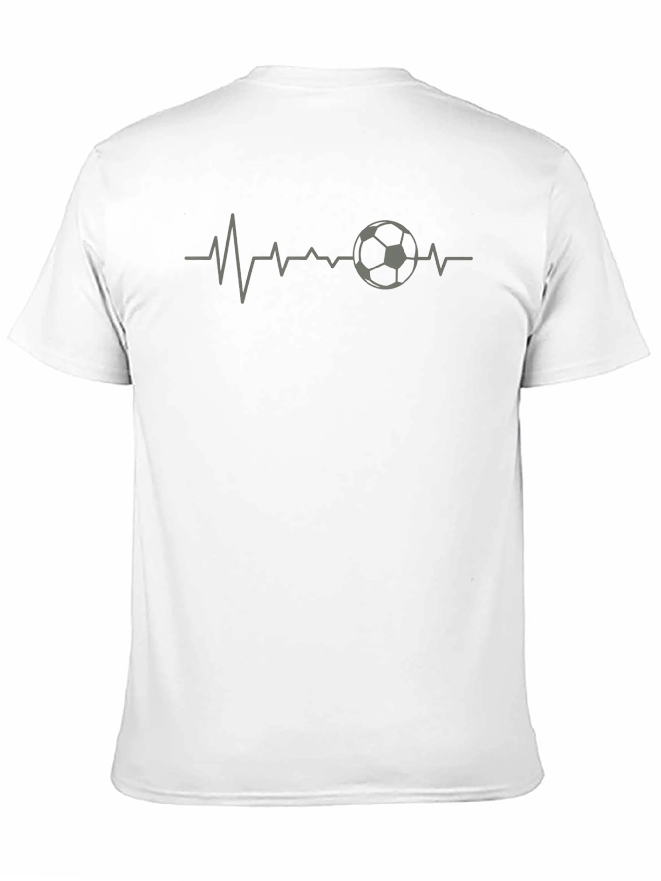 Soccer Heartbeat Tee - Black Graphic T-Shirt