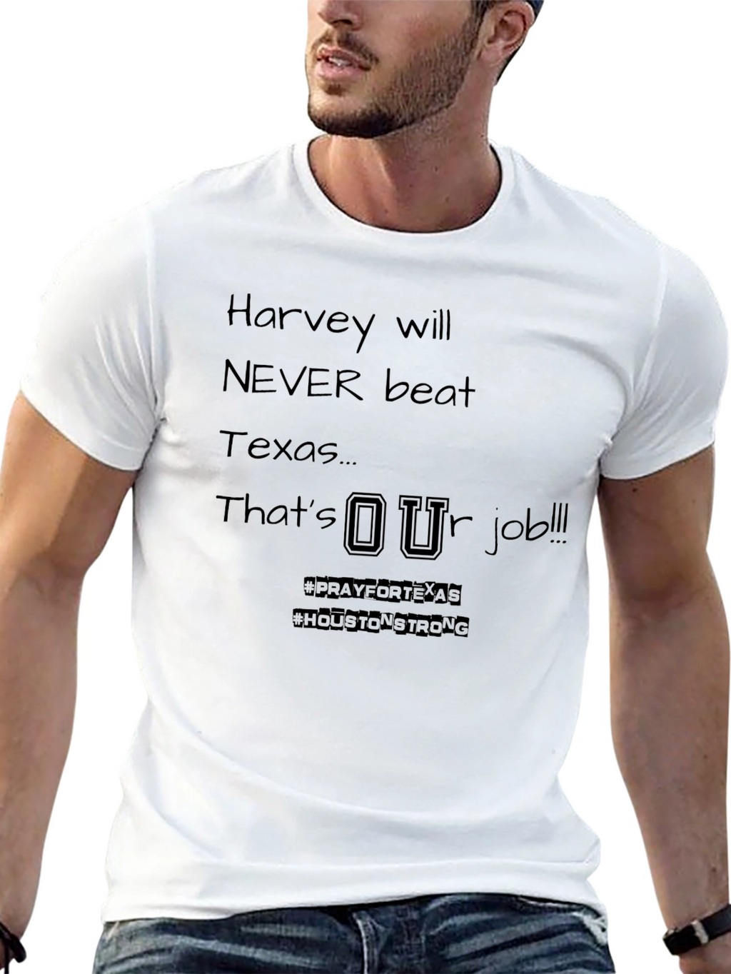 Texas Strong T-Shirt: Harvey Will Never Beat Texas