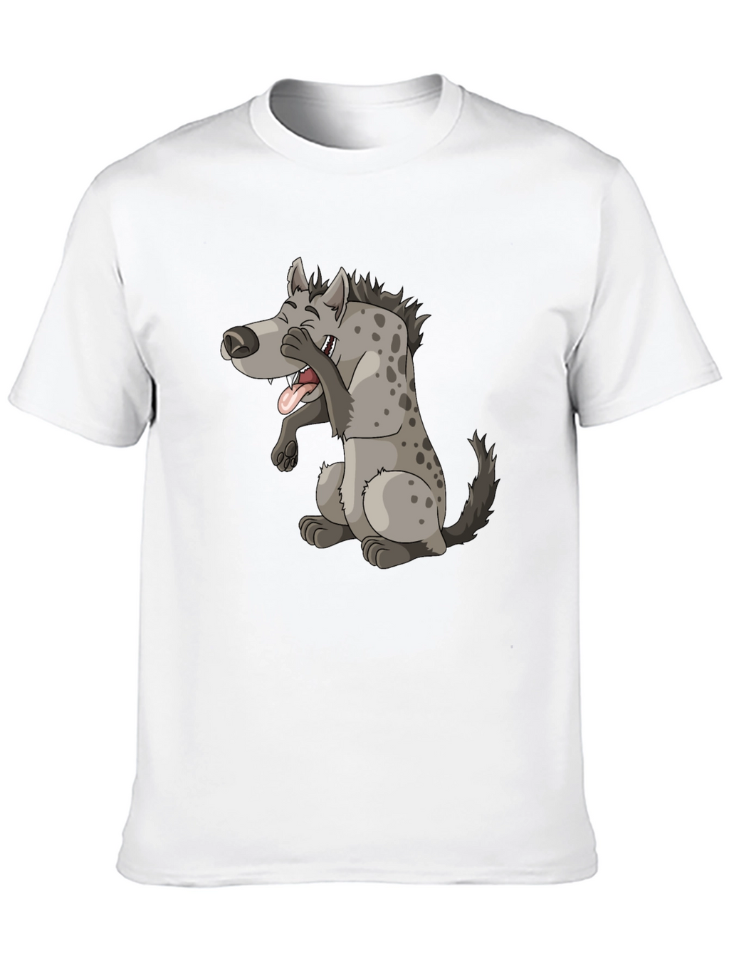 Laughing Hyena Graphic Tee - Black Cotton Blend