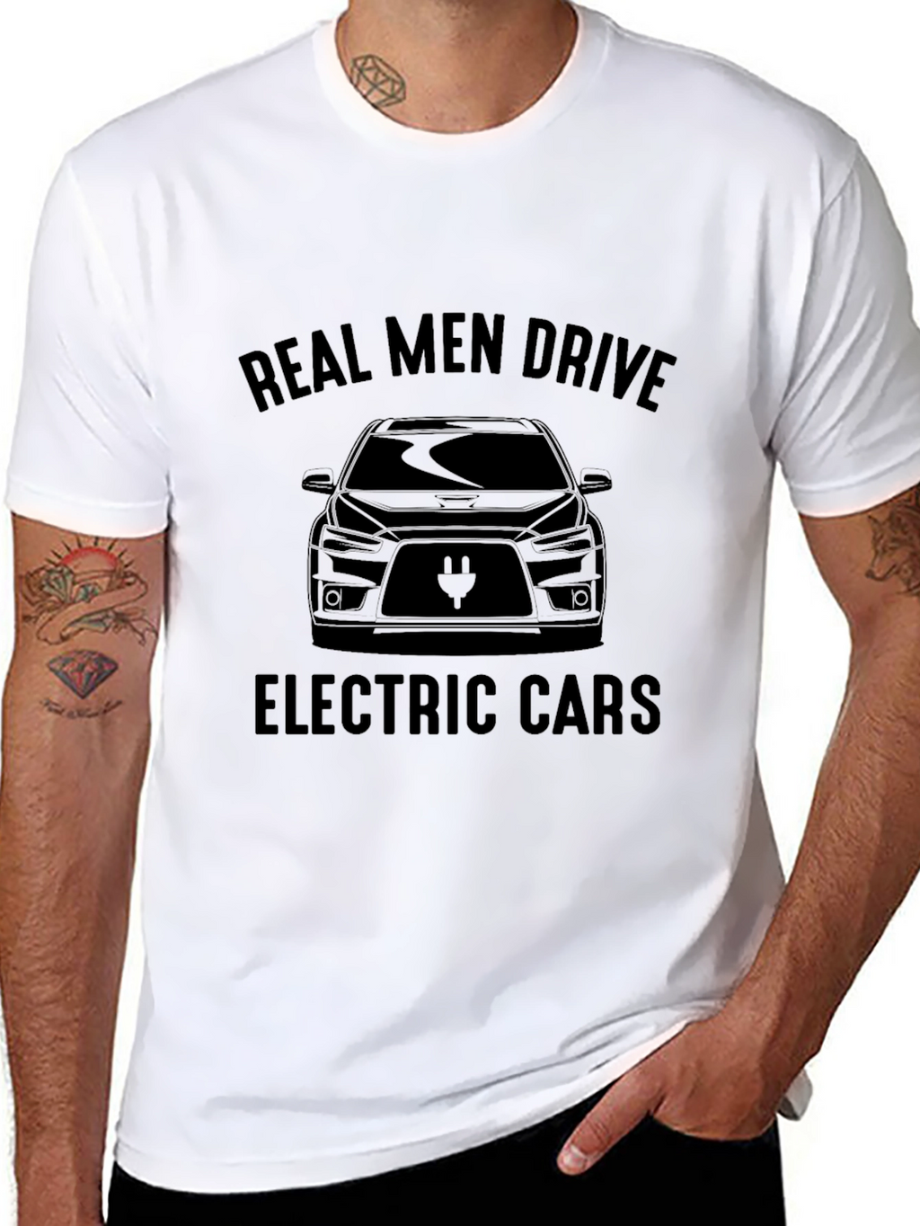 Real Men Drive Electric Cars T-Shirt