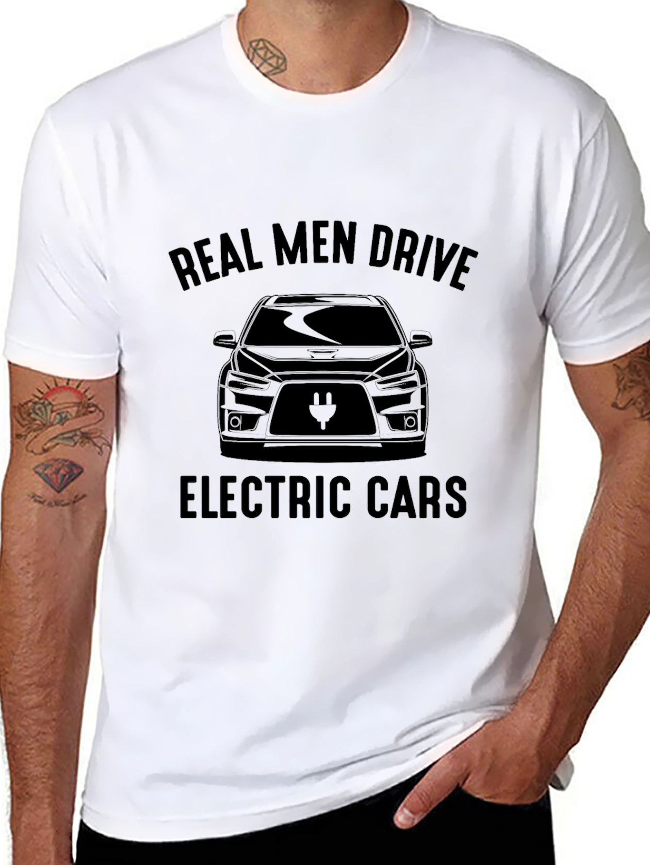 Real Men Drive Electric Cars T-Shirt