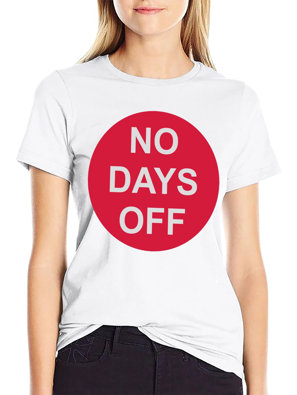 No Days Off Graphic Tee - Black