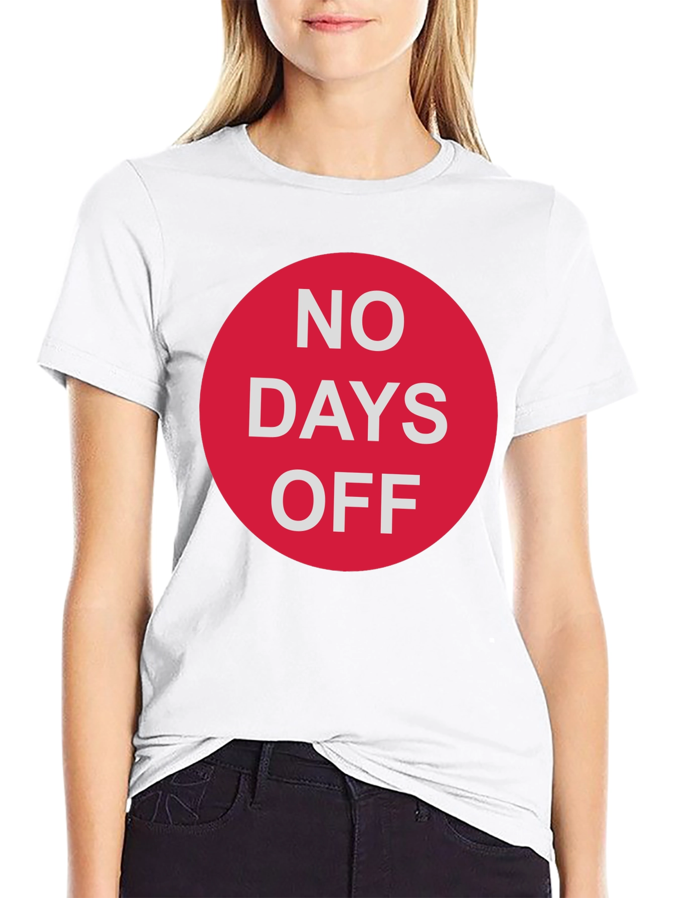 No Days Off Graphic Tee - Black