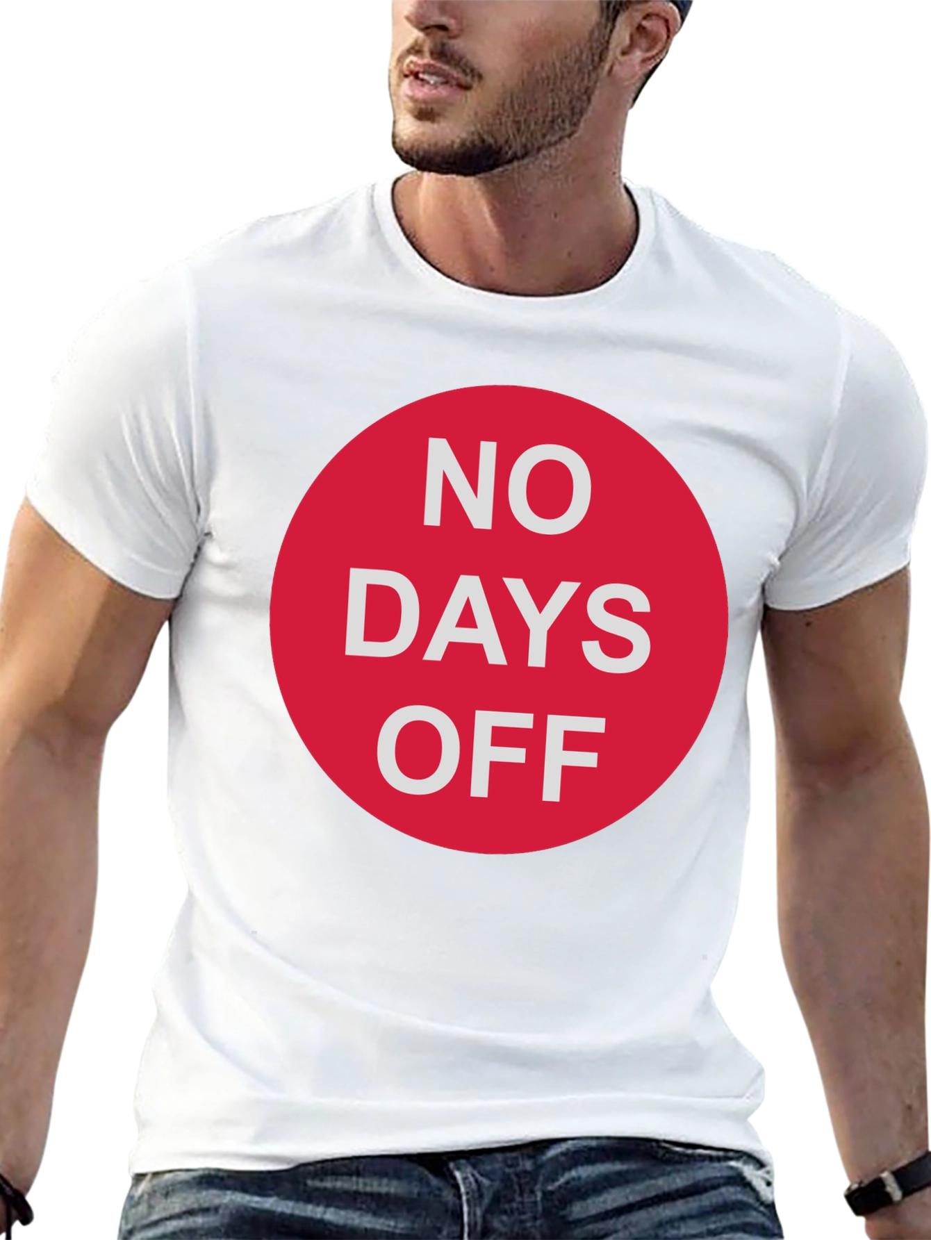No Days Off Graphic Tee - Black