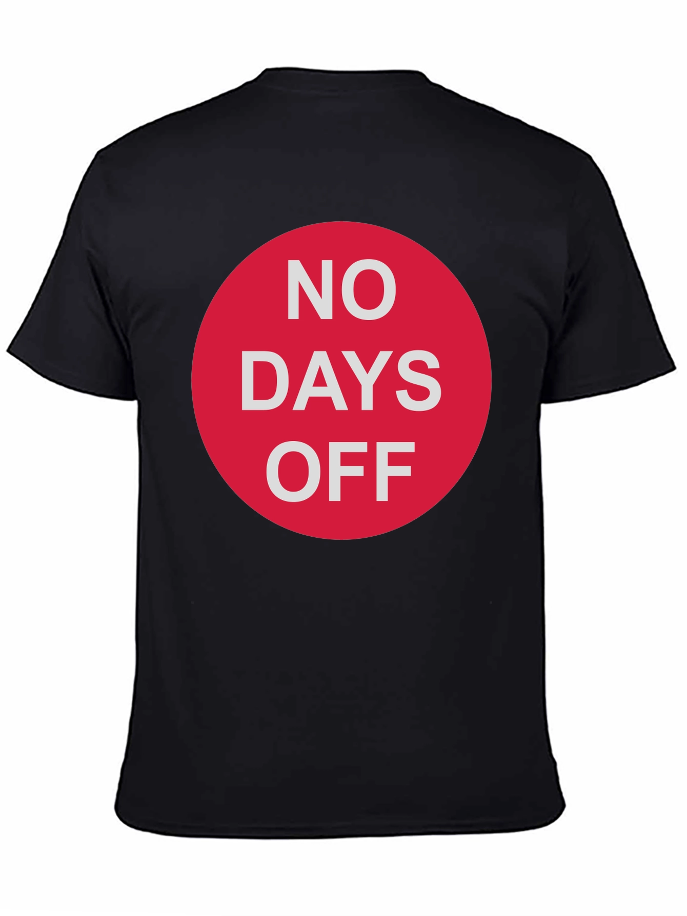 No Days Off Graphic Tee - Black