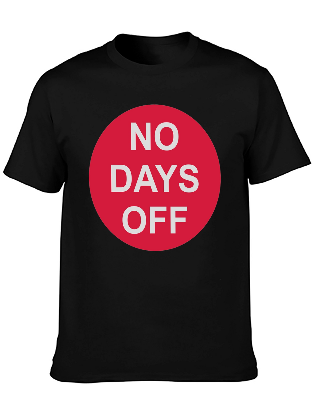 No Days Off Graphic Tee - Black
