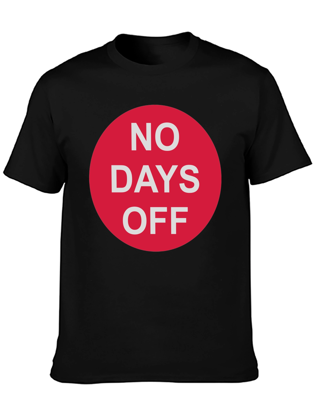 No Days Off Graphic Tee - Black