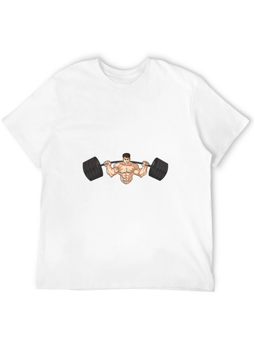 Muscle Man Barbell Black T-Shirt