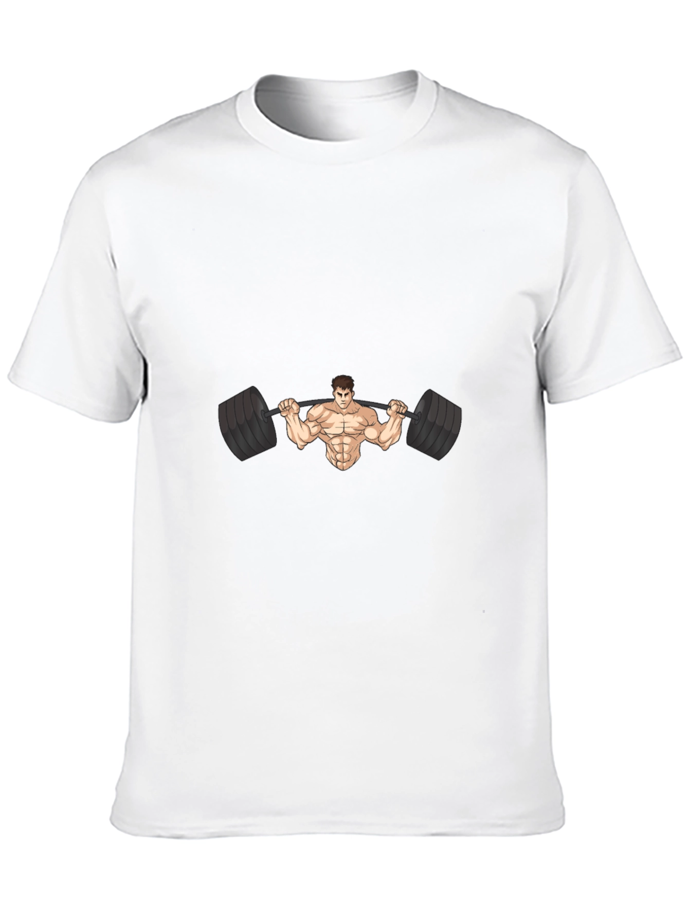 Muscle Man Barbell Black T-Shirt