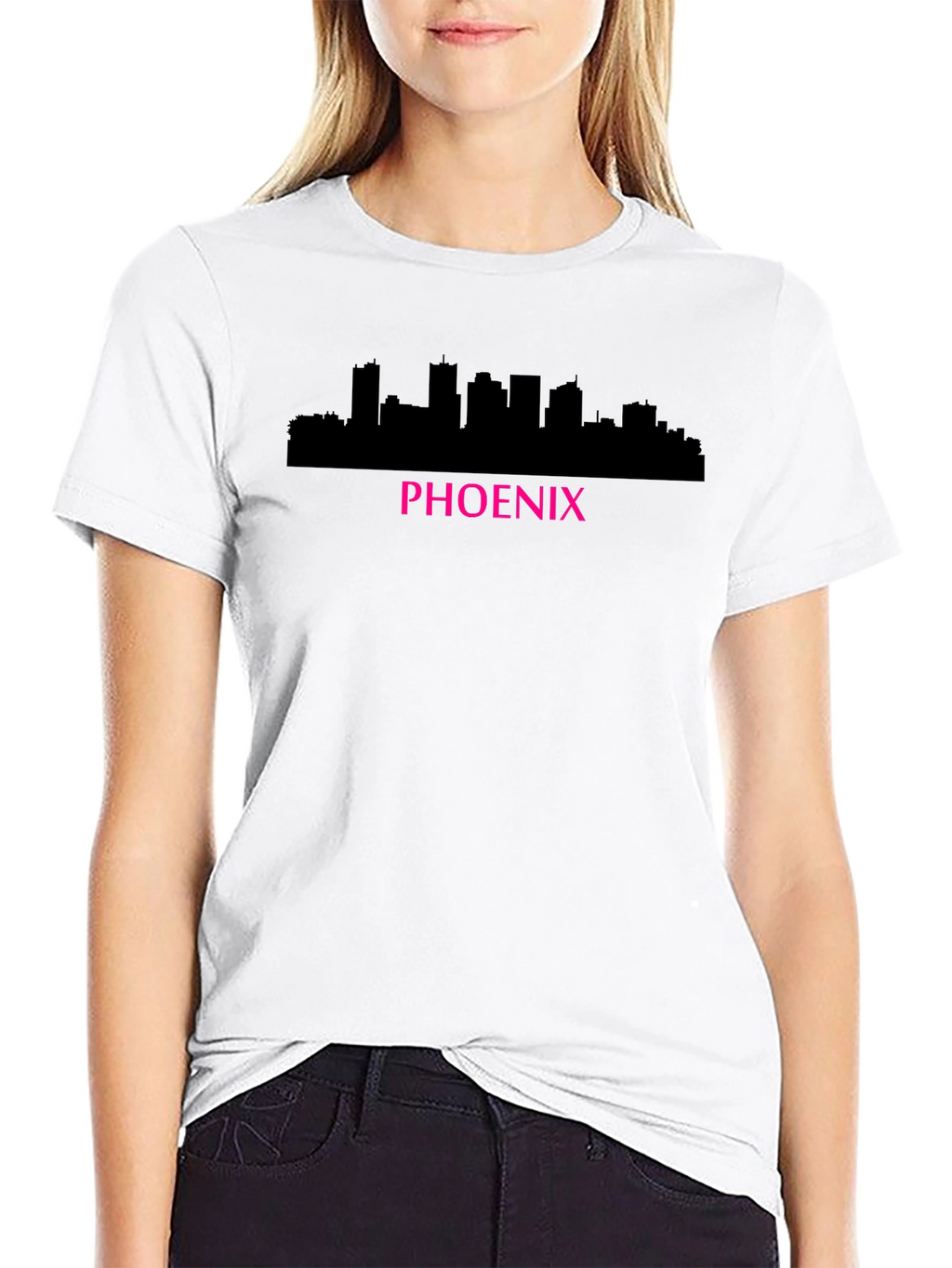 Phoenix Skyline Graphic Tee - Black