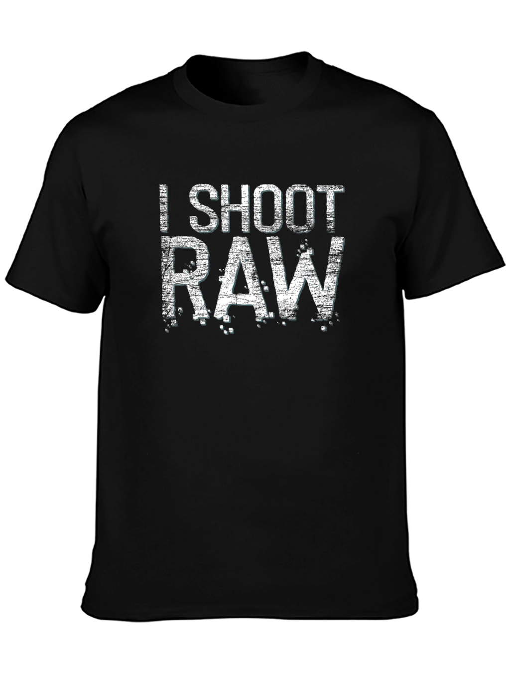 I Shoot RAW Graphic T-Shirt - Photography Enthusiast Tee