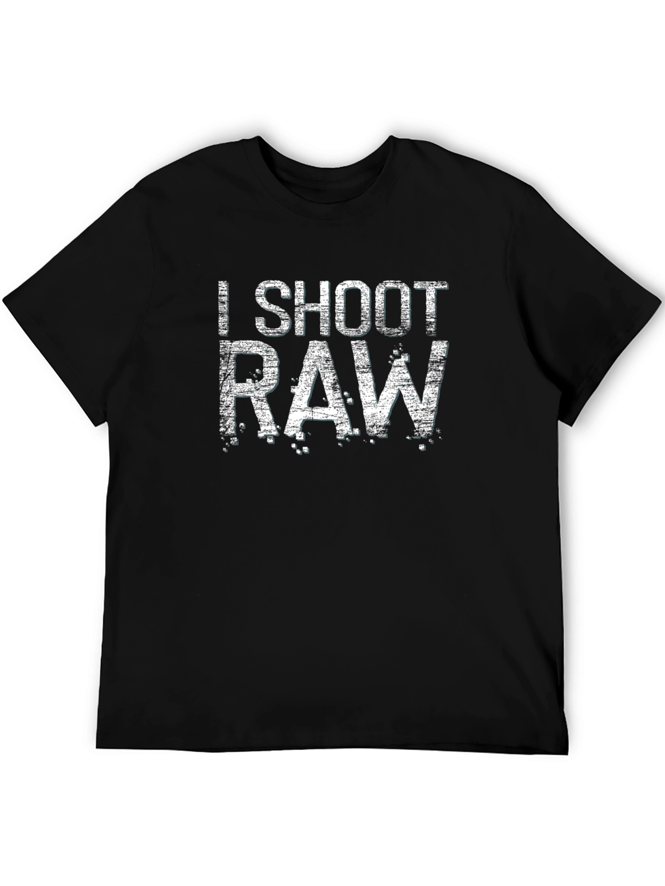 I Shoot RAW Graphic T-Shirt - Photography Enthusiast Tee
