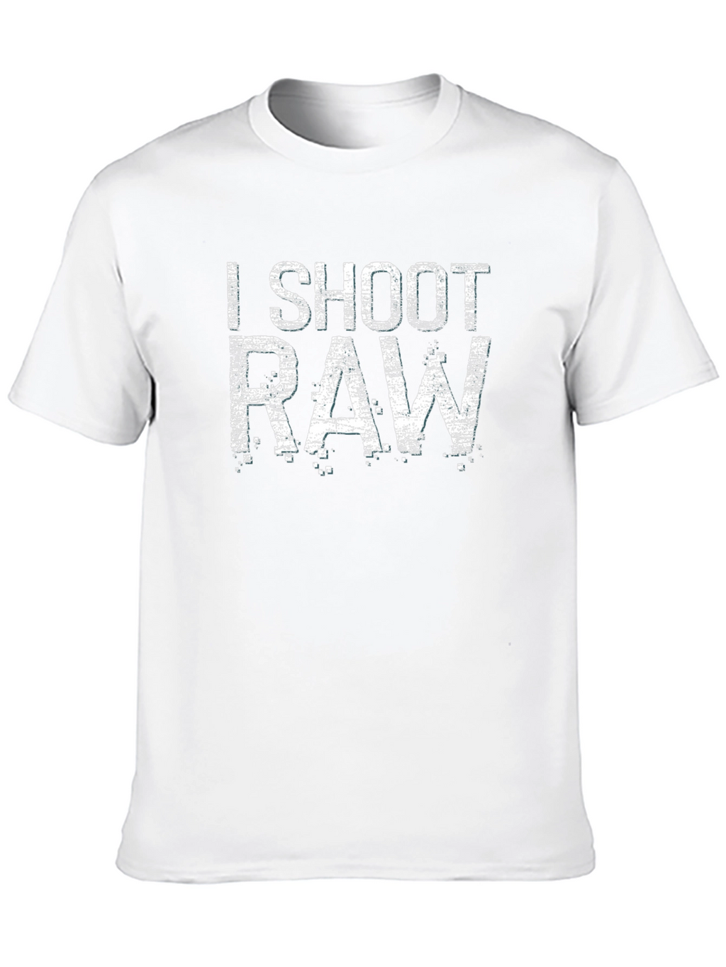 I Shoot RAW Graphic T-Shirt - Photography Enthusiast Tee