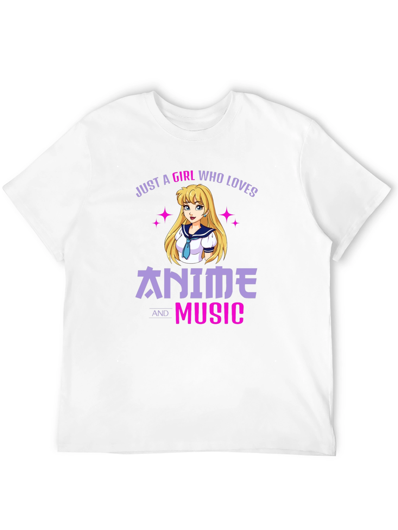 Anime and Music Lover Graphic T-Shirt