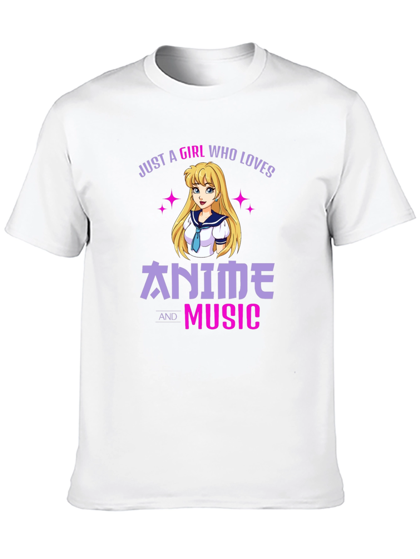 Anime and Music Lover Graphic T-Shirt