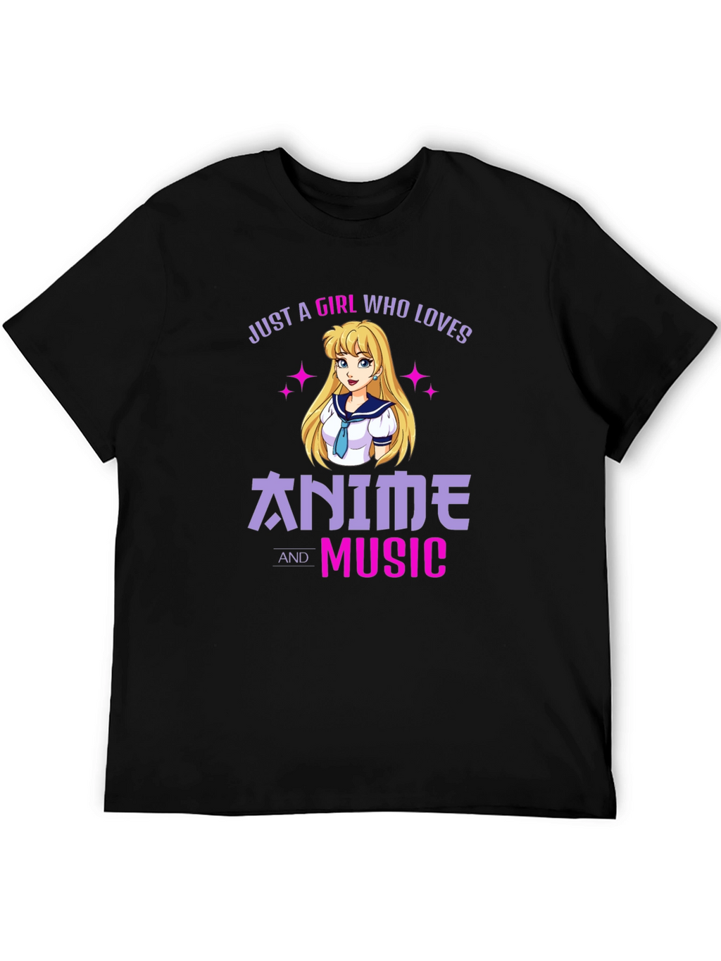 Anime and Music Lover Graphic T-Shirt