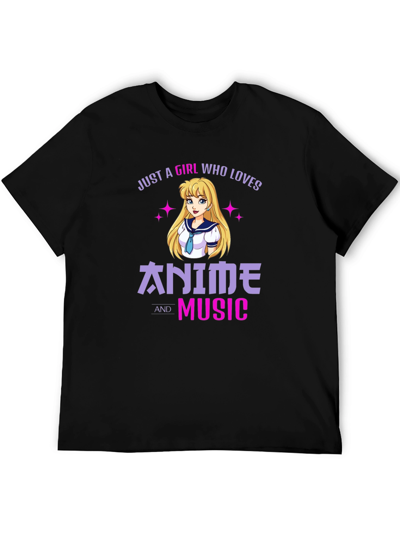 Anime and Music Lover Graphic T-Shirt
