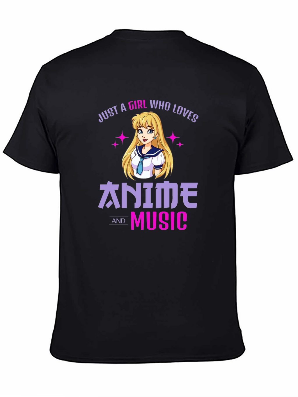 Anime and Music Lover Graphic T-Shirt