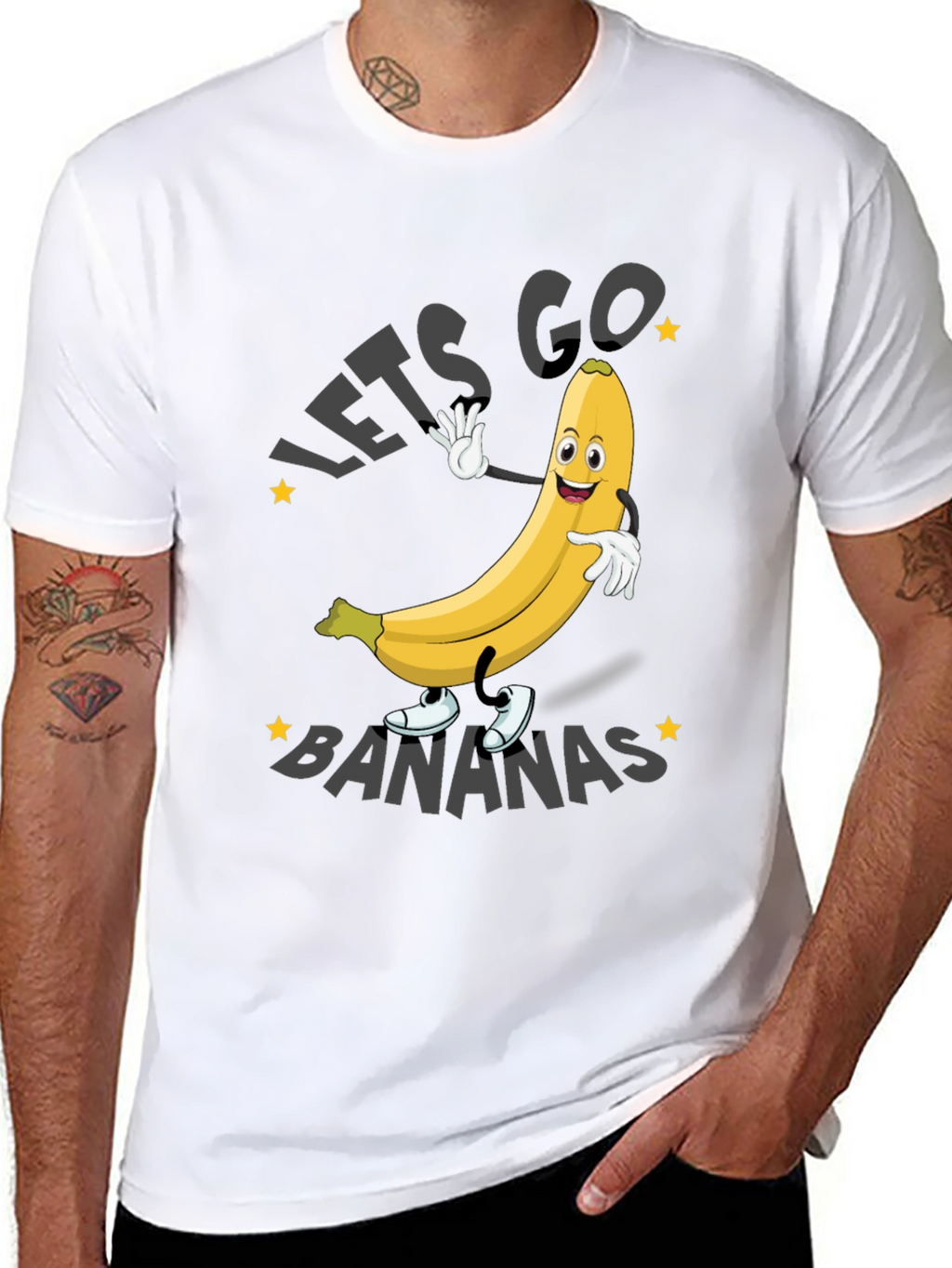 Lets Go Bananas T-Shirt Funny Fruit Tee