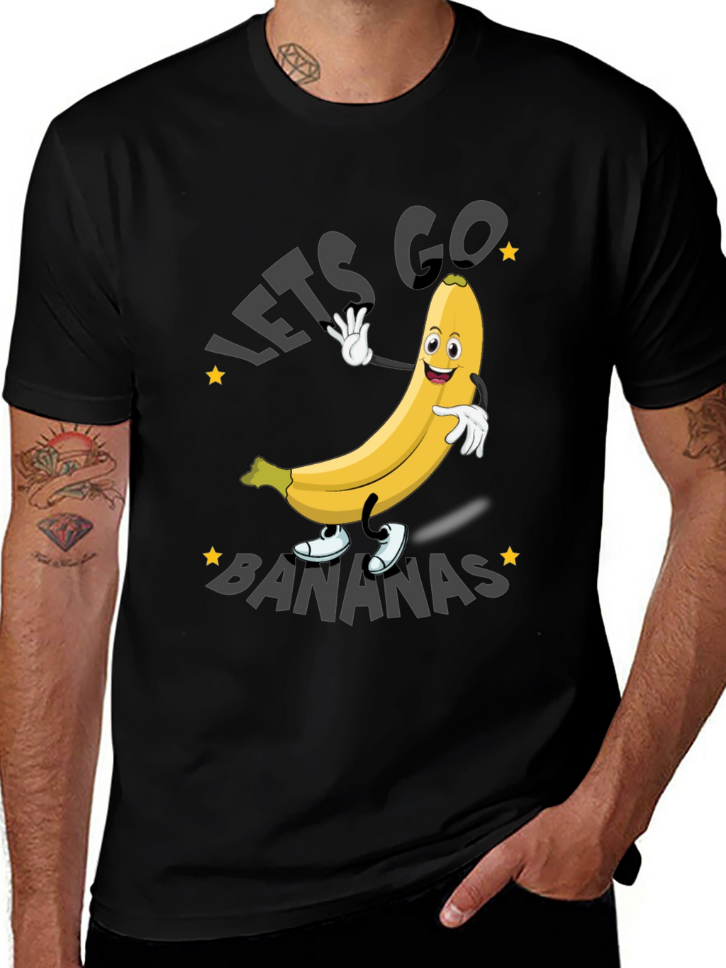Lets Go Bananas T-Shirt Funny Fruit Tee
