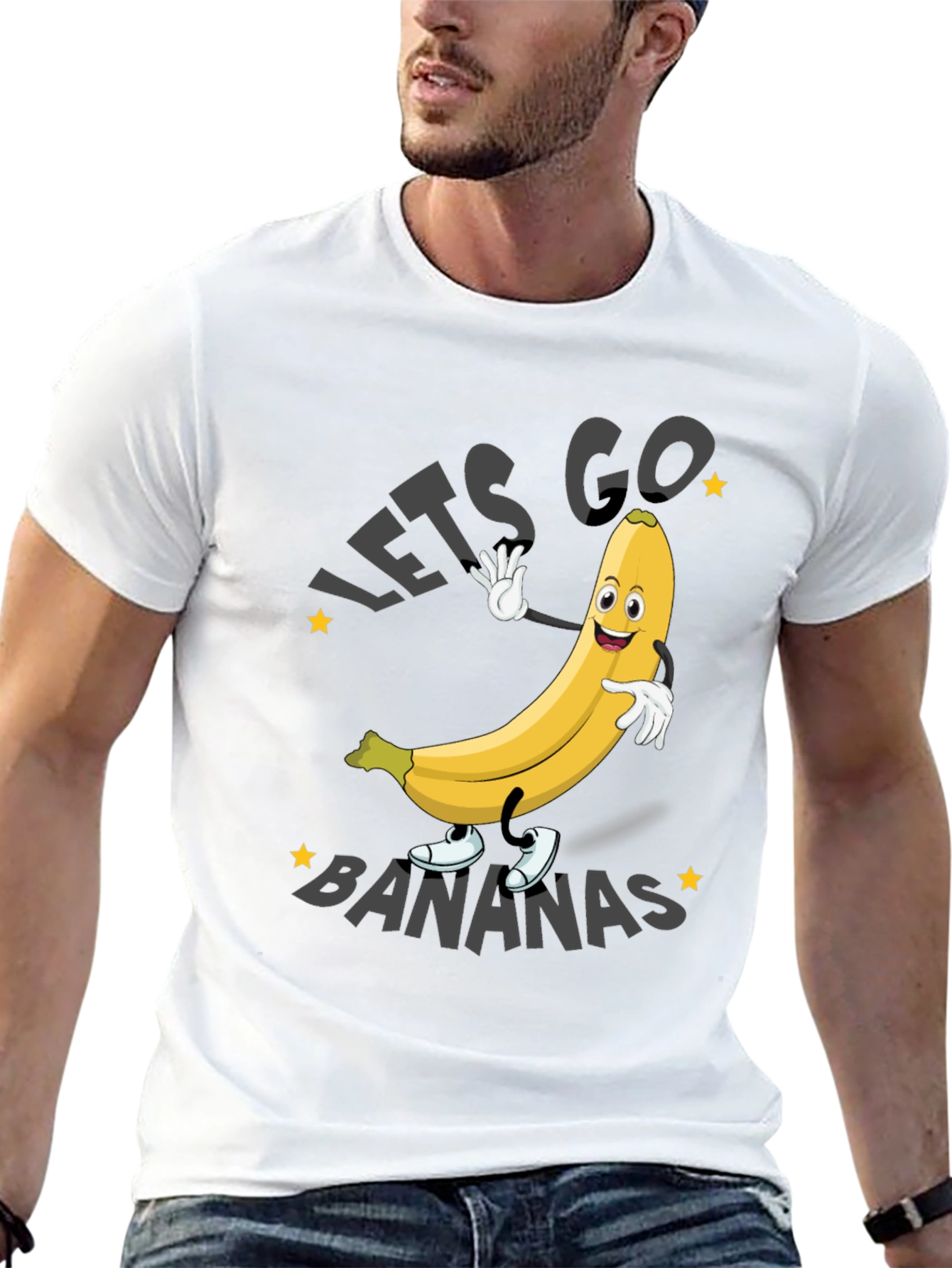 Lets Go Bananas T-Shirt Funny Fruit Tee