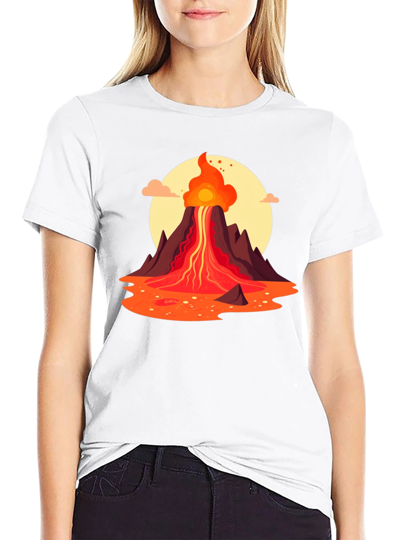 Volcano Graphic Tee - Black