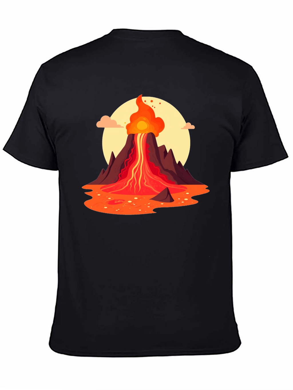 Volcano Graphic Tee - Black