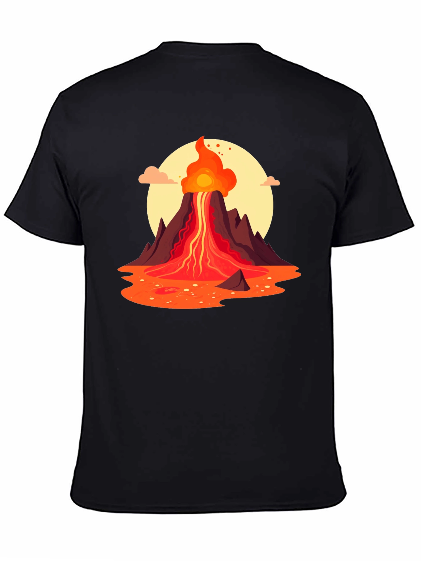 Volcano Graphic Tee - Black
