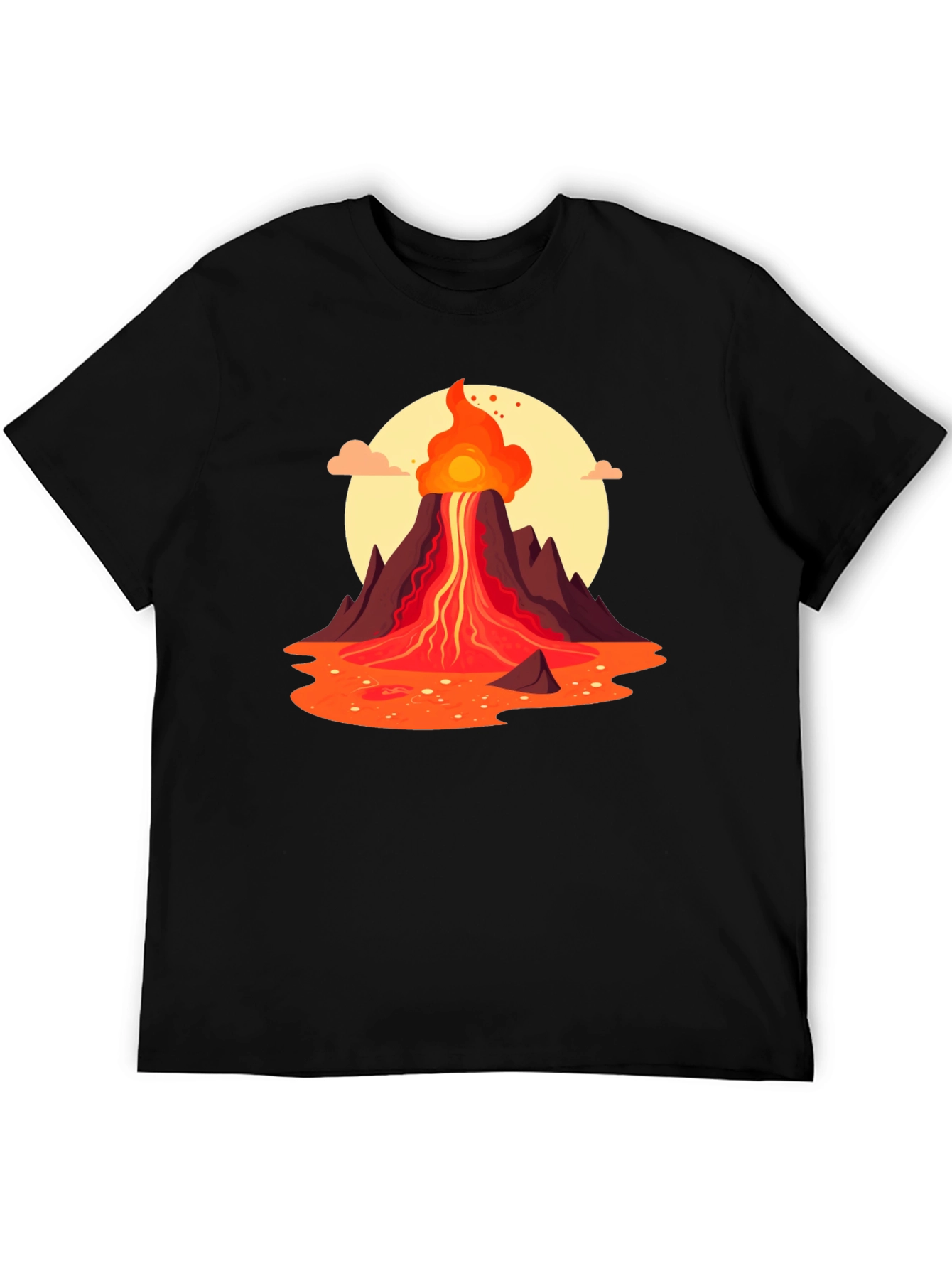Volcano Graphic Tee - Black