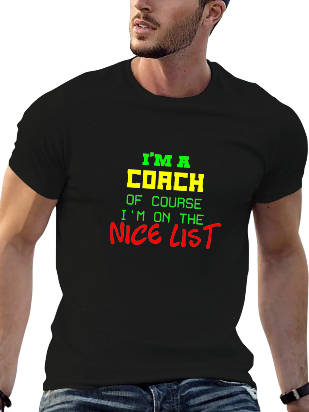 Im a Coach Nice List Graphic Tee