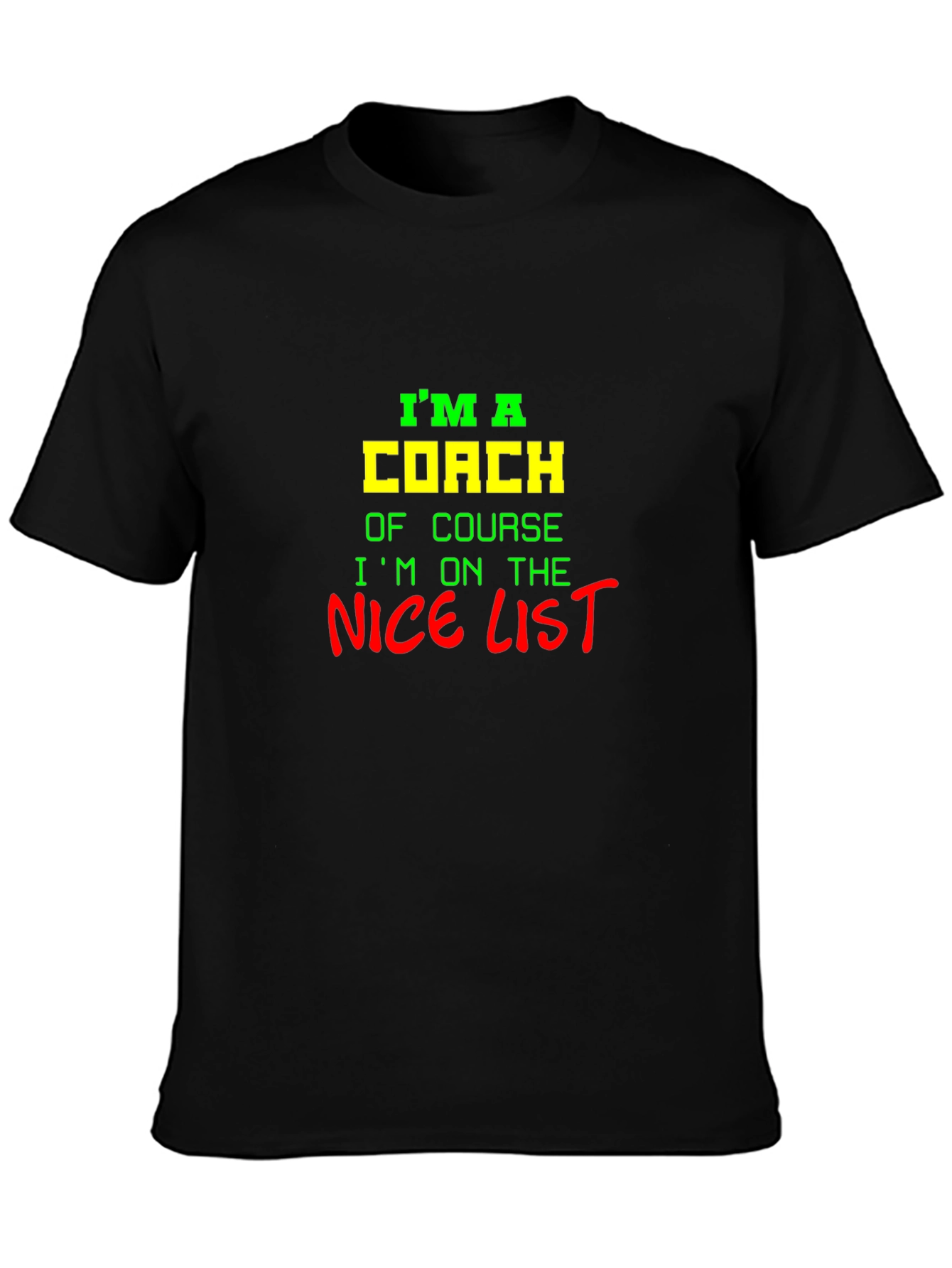 Im a Coach Nice List Graphic Tee