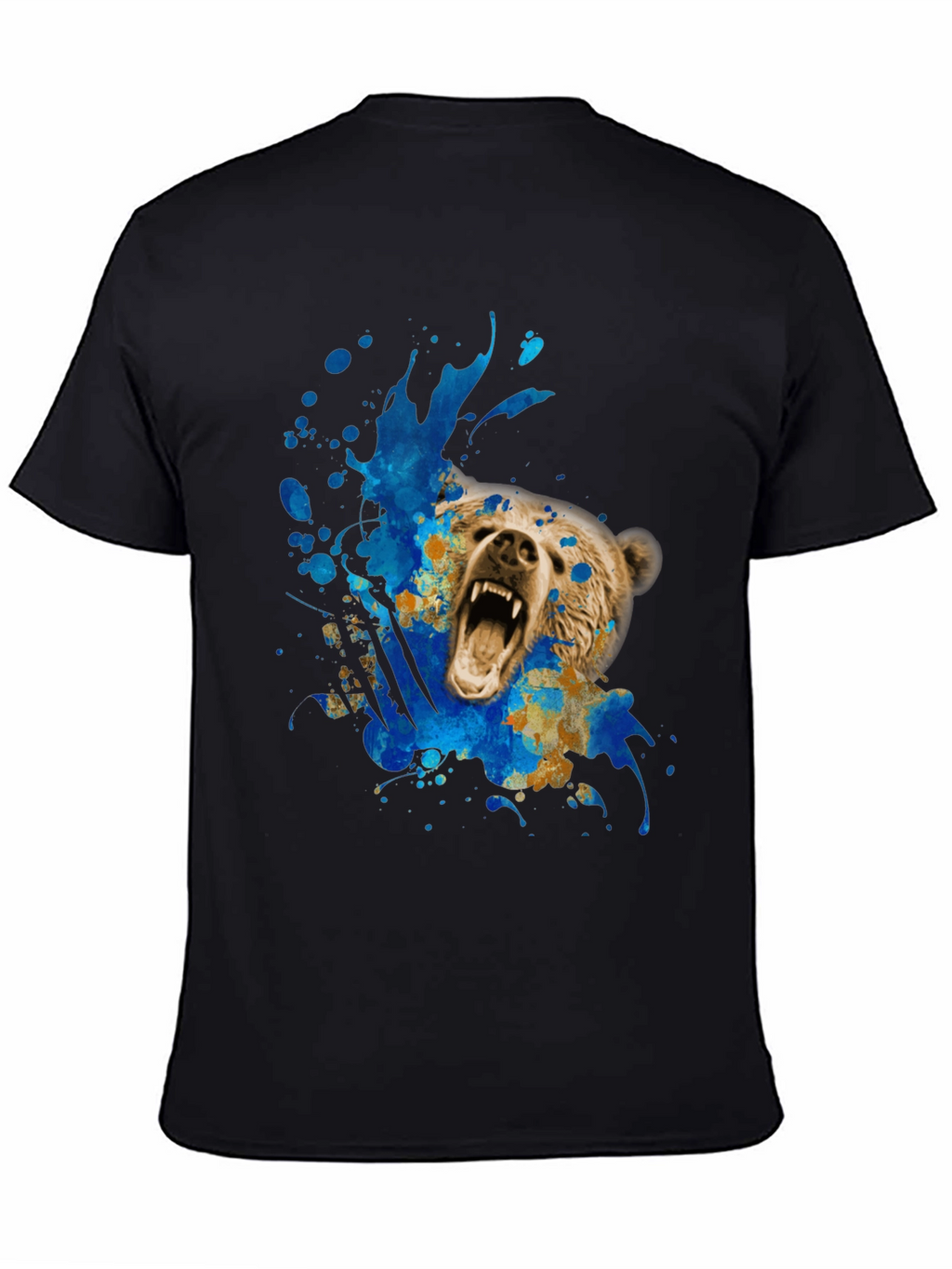 Bear Graphic Tee - Mens Black T-Shirt