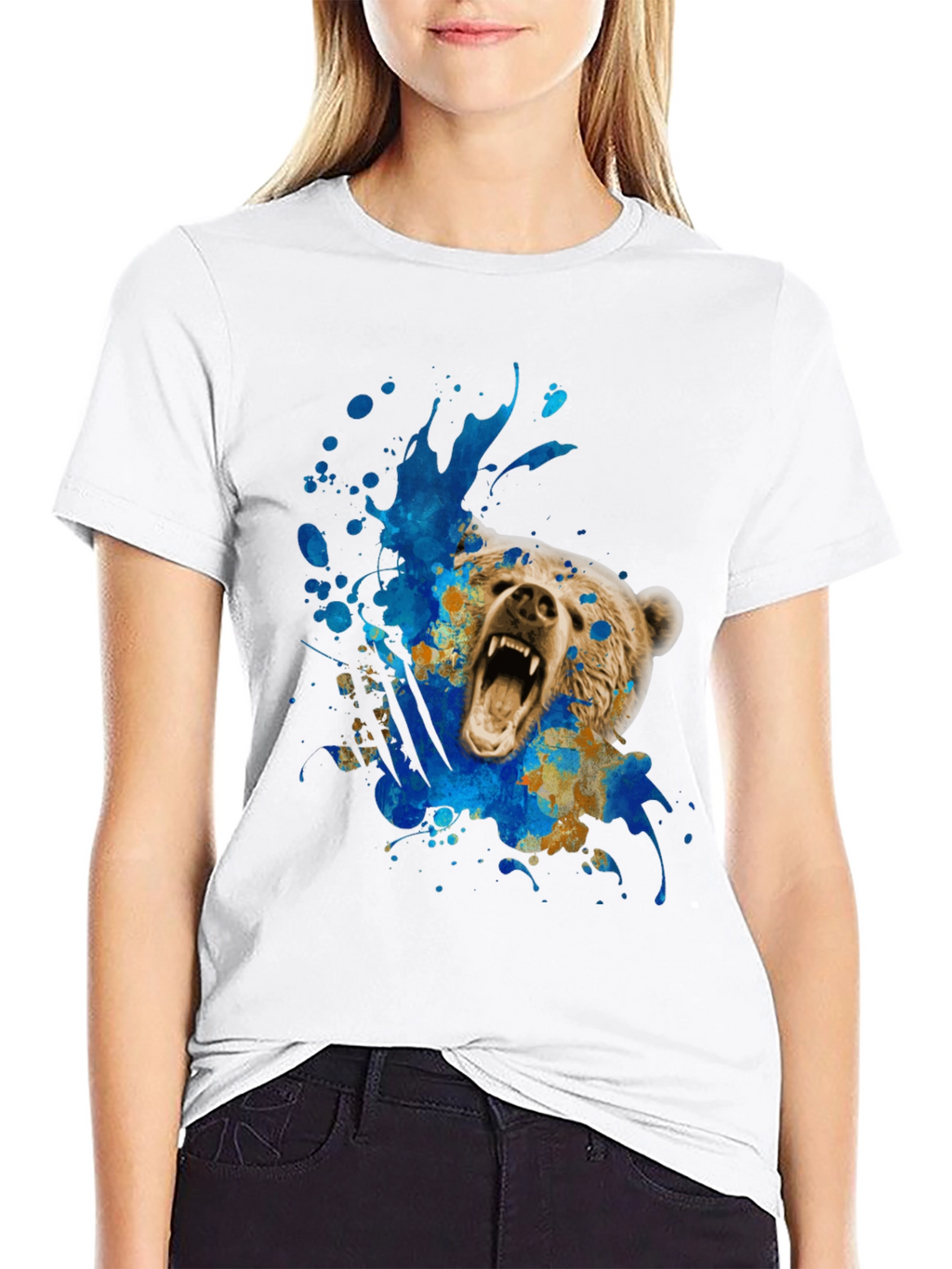 Bear Graphic Tee - Mens Black T-Shirt