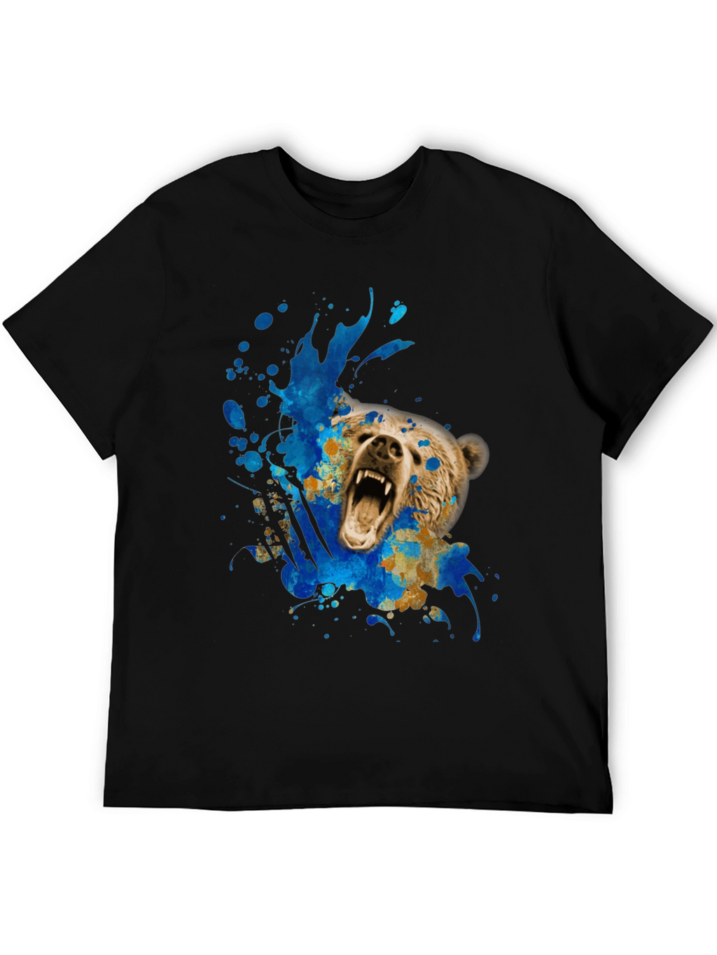 Bear Graphic Tee - Mens Black T-Shirt