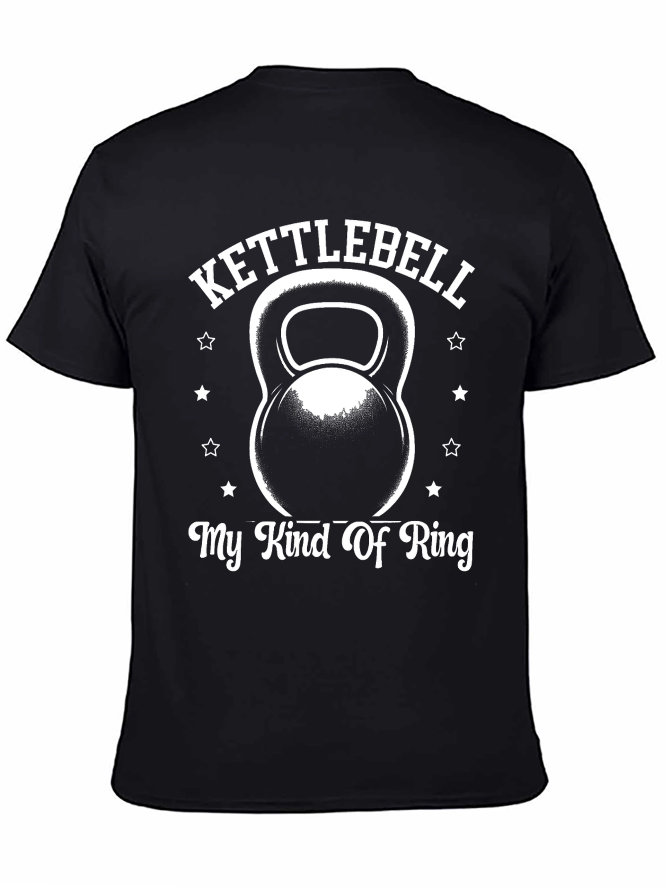 Kettlebell My Kind Of Ring Black T-Shirt Gym Workout