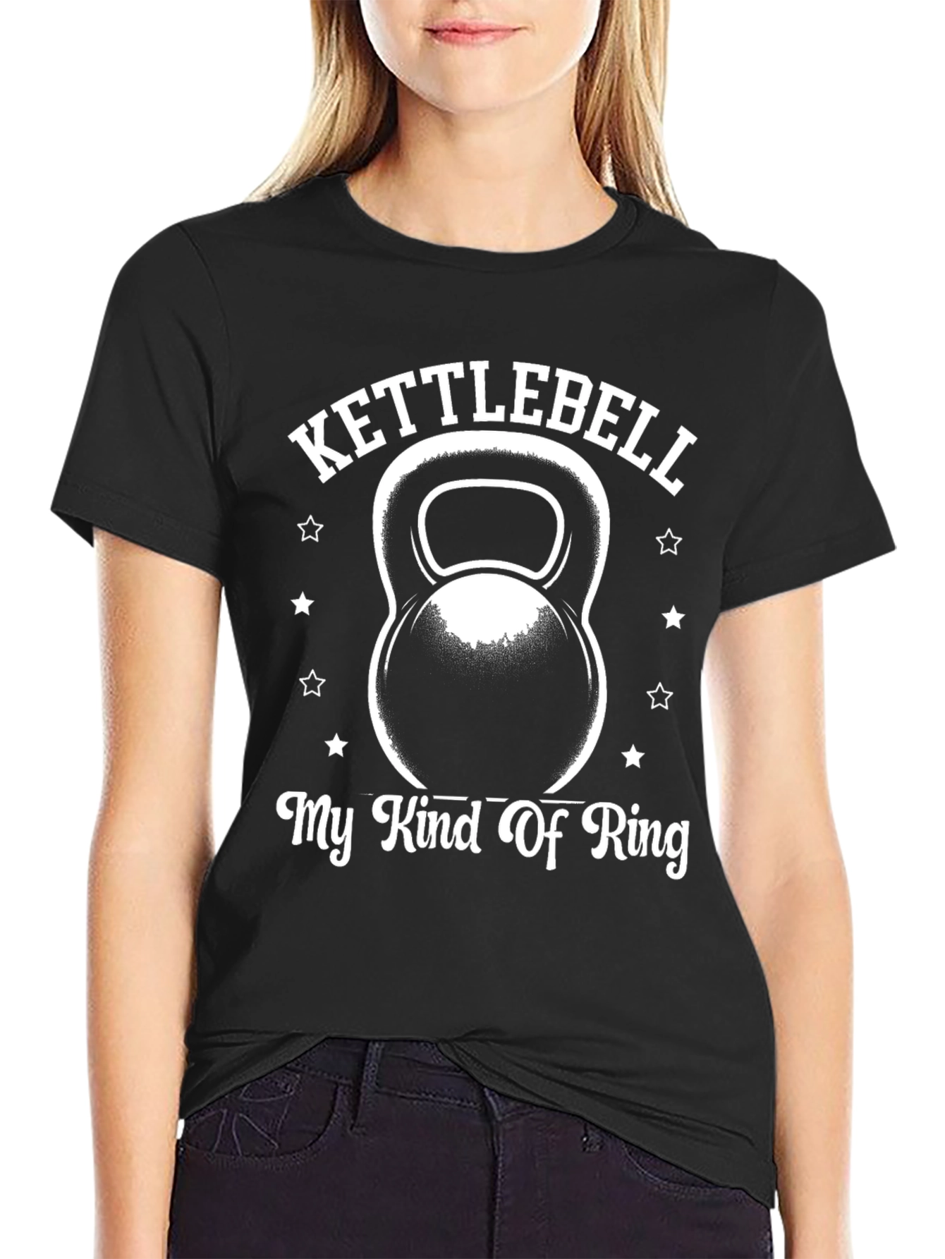 Kettlebell My Kind Of Ring Black T-Shirt Gym Workout