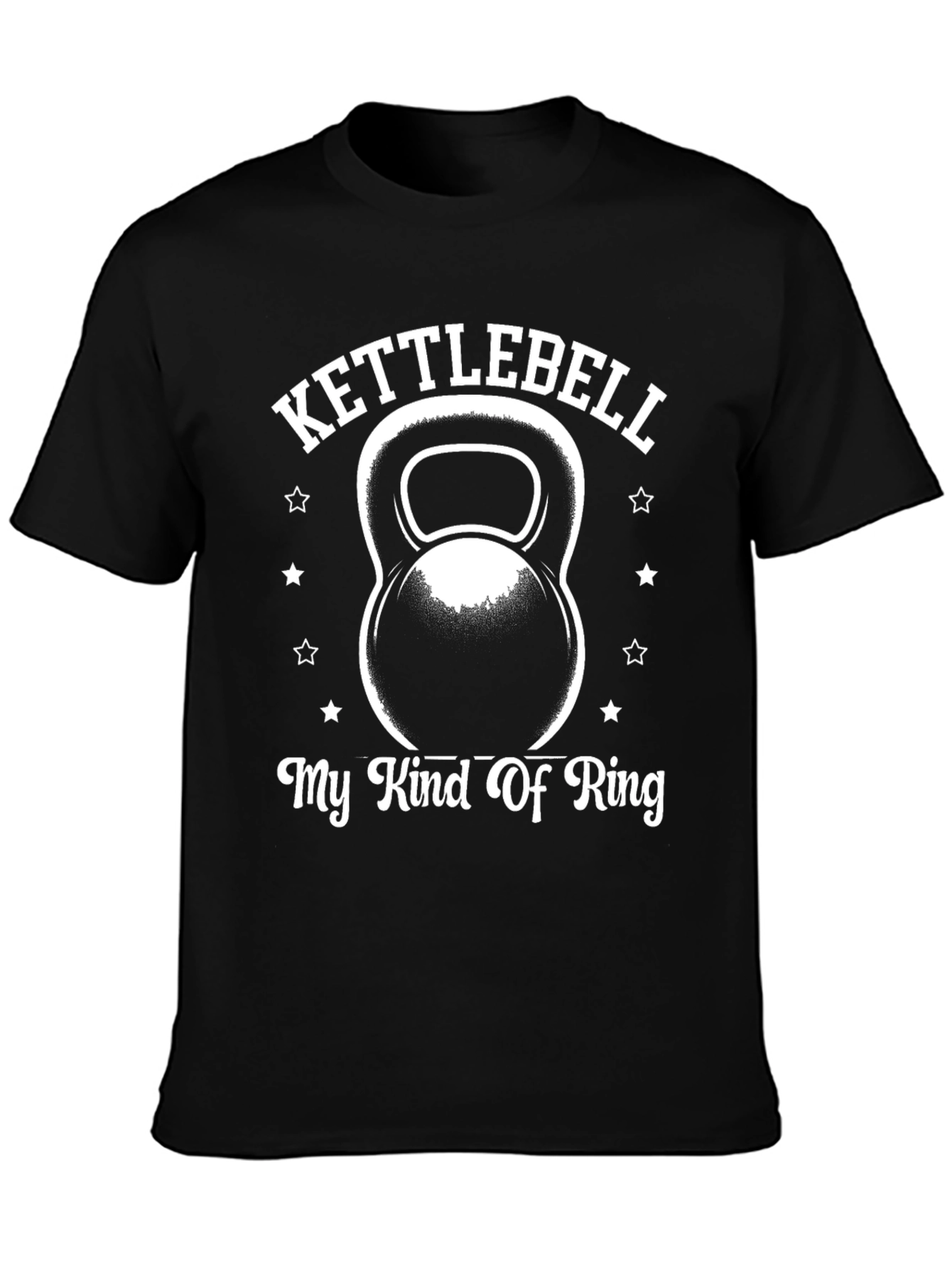 Kettlebell My Kind Of Ring Black T-Shirt Gym Workout