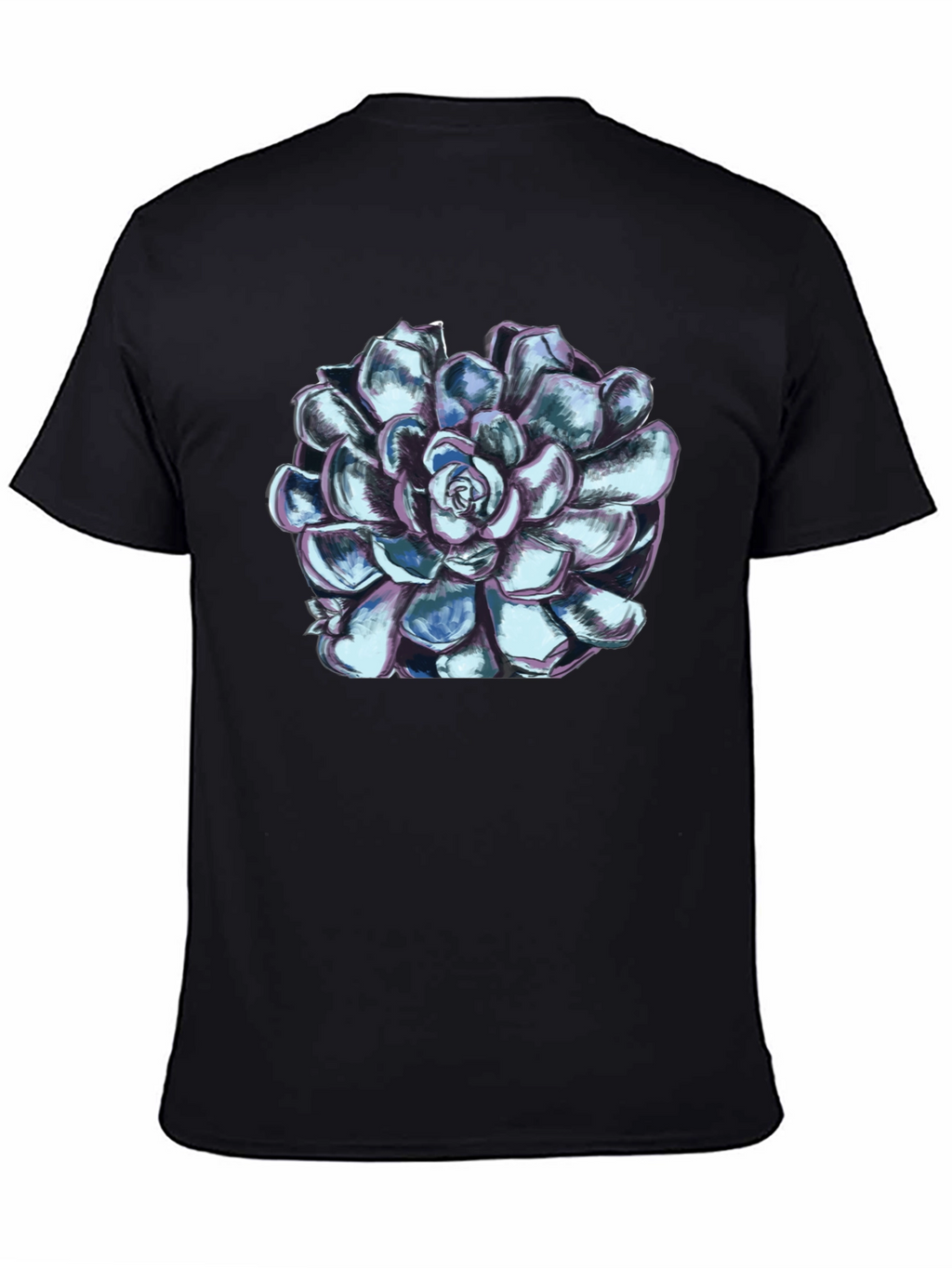 Succulent Graphic Tee - Black Unisex T-Shirt