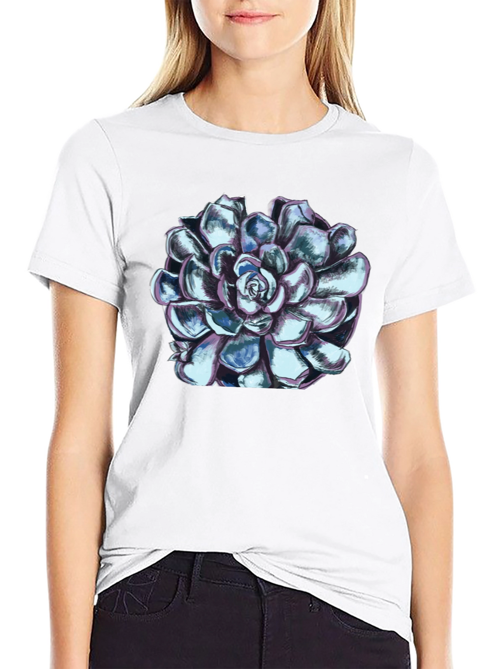 Succulent Graphic Tee - Black Unisex T-Shirt