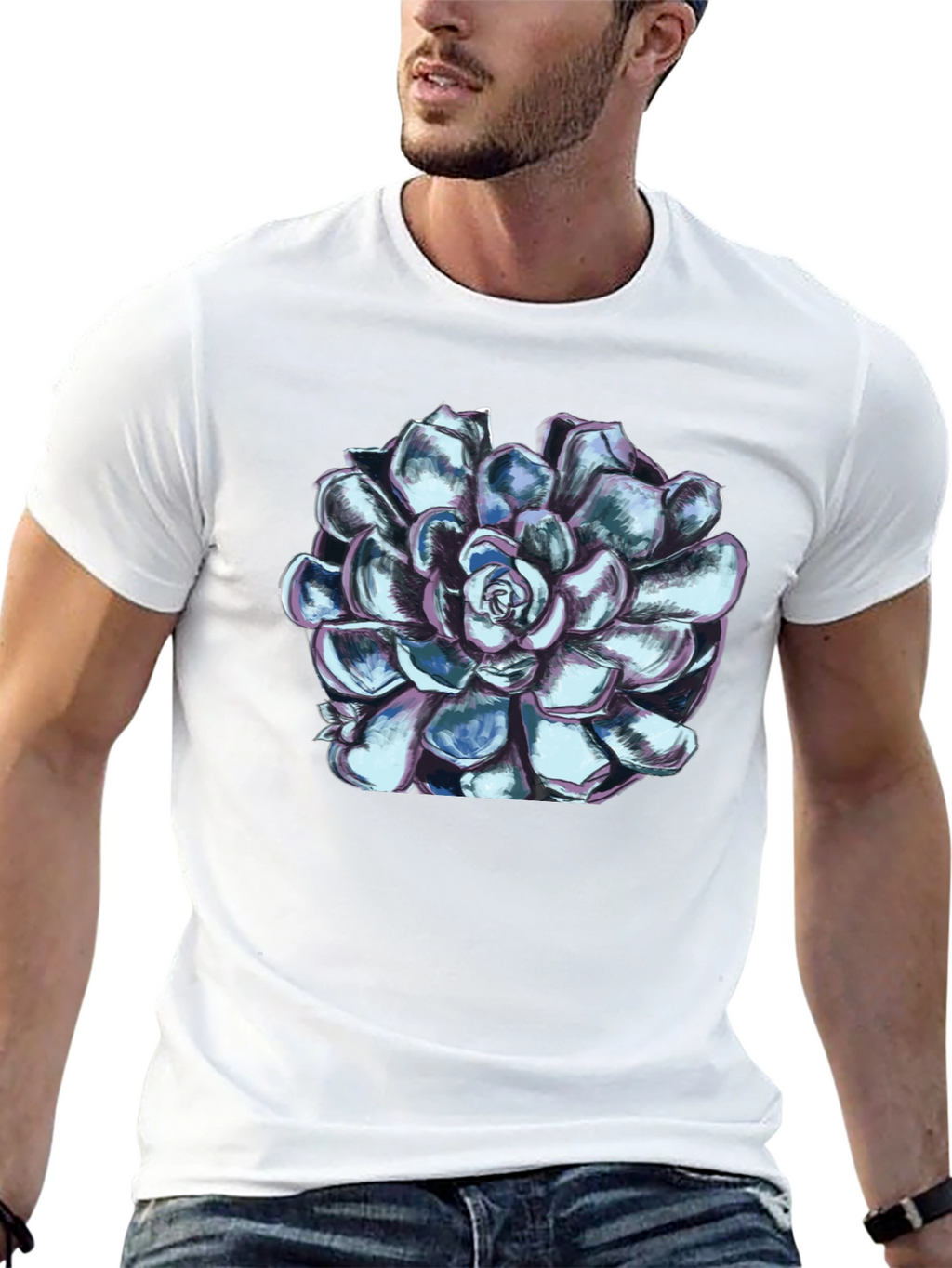 Succulent Graphic Tee - Black Unisex T-Shirt
