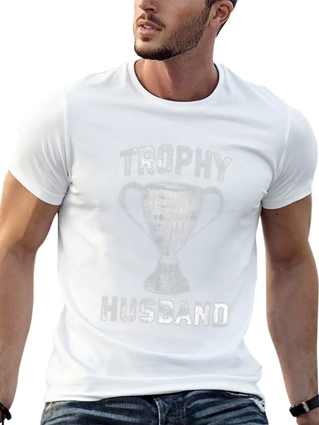 Trophy Husband Graphic Tee - Funny Husband Gift