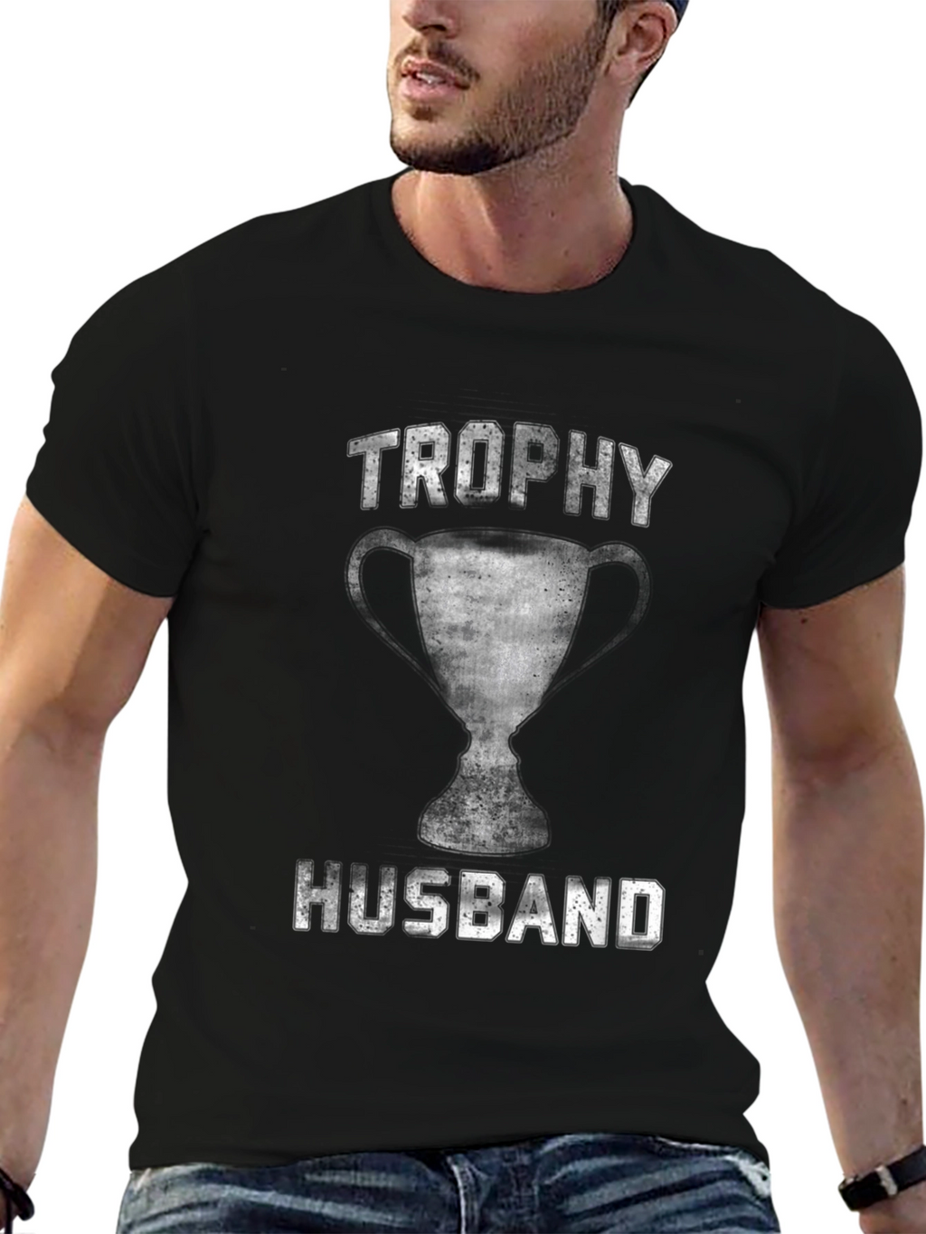 Trophy Husband Graphic Tee - Funny Husband Gift