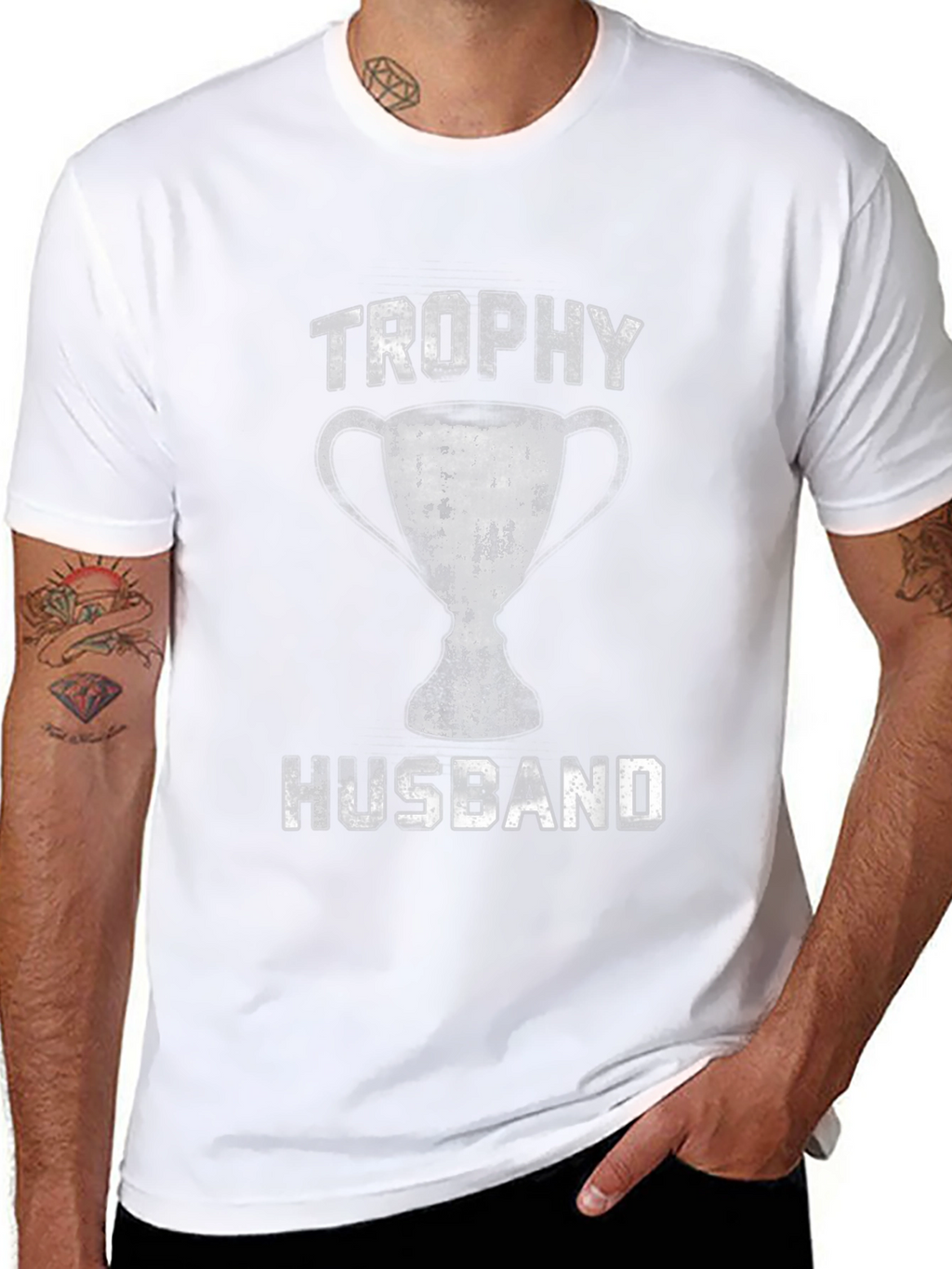 Trophy Husband Graphic Tee - Funny Husband Gift