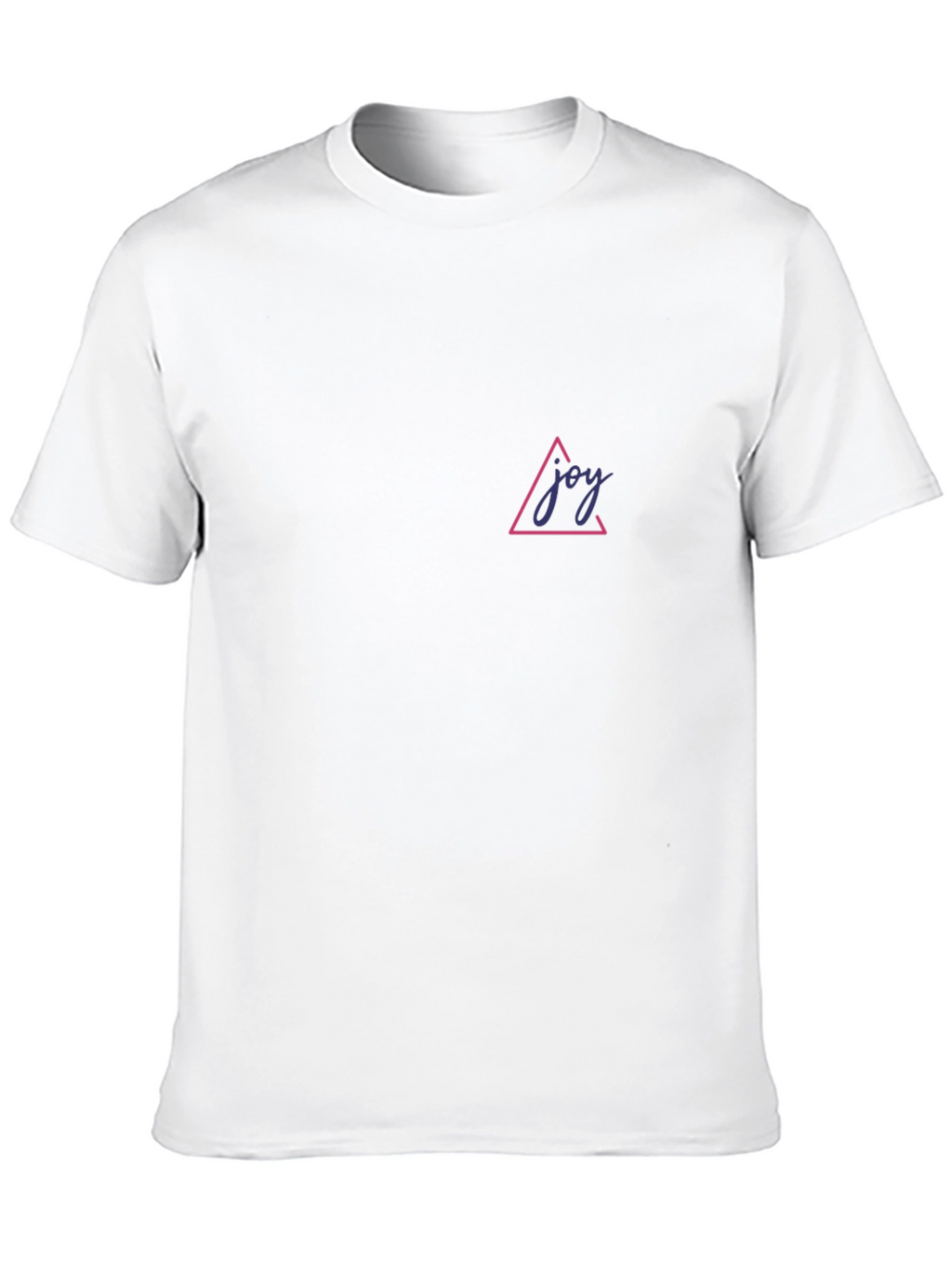 Joy Triangle Graphic Tee - Black Casual T-Shirt