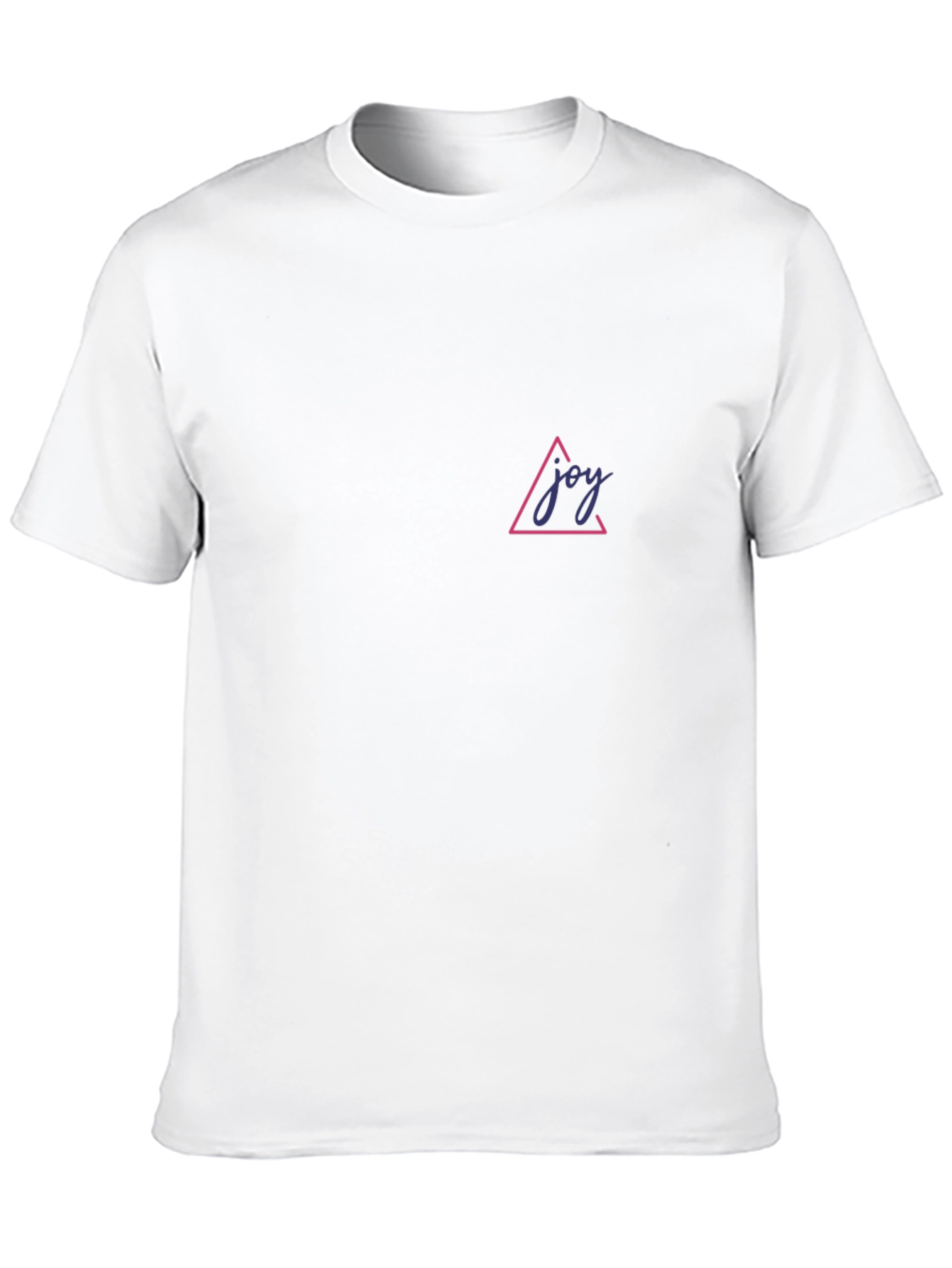 Joy Triangle Graphic Tee - Black Casual T-Shirt