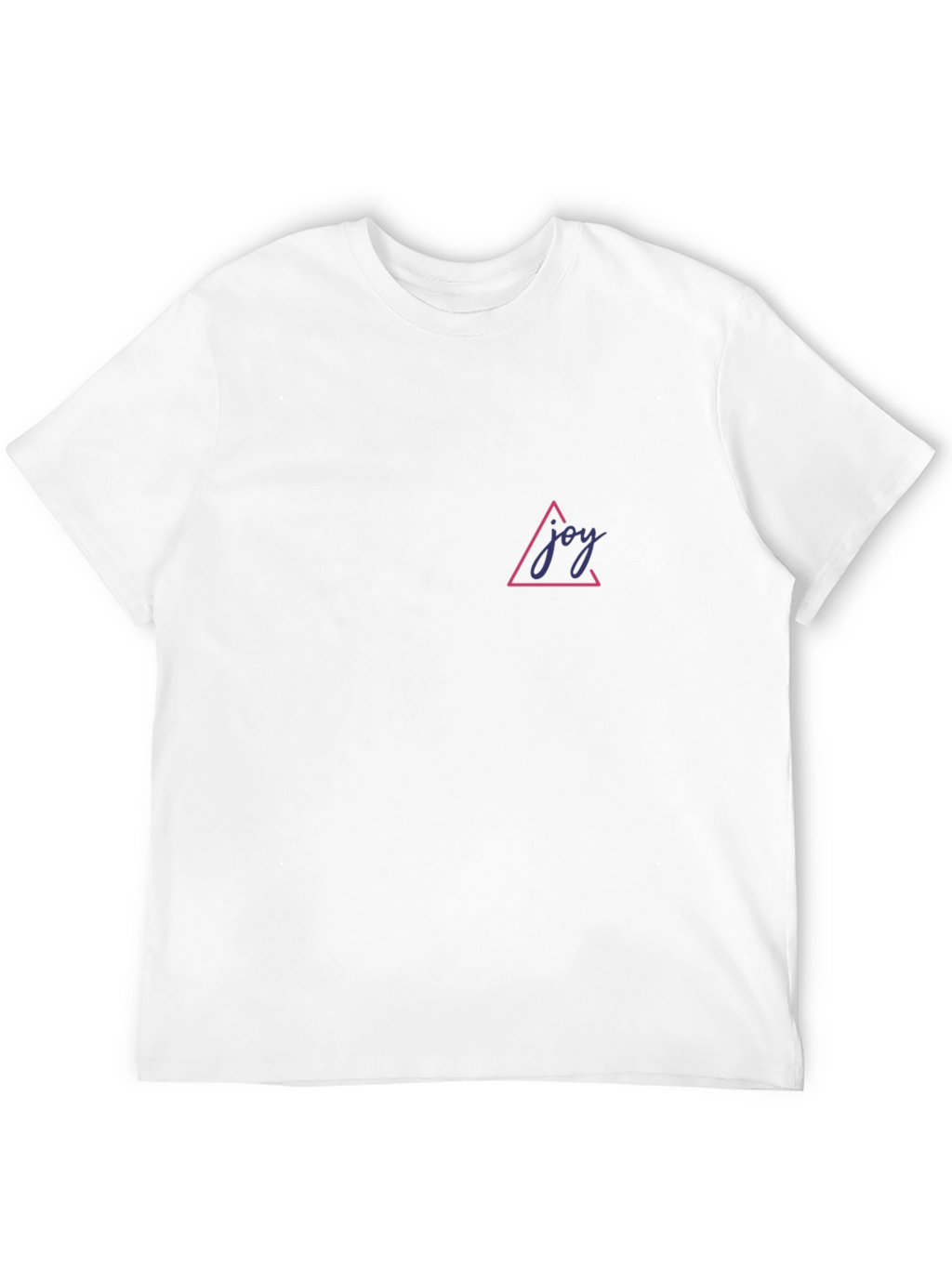 Joy Triangle Graphic Tee - Black Casual T-Shirt