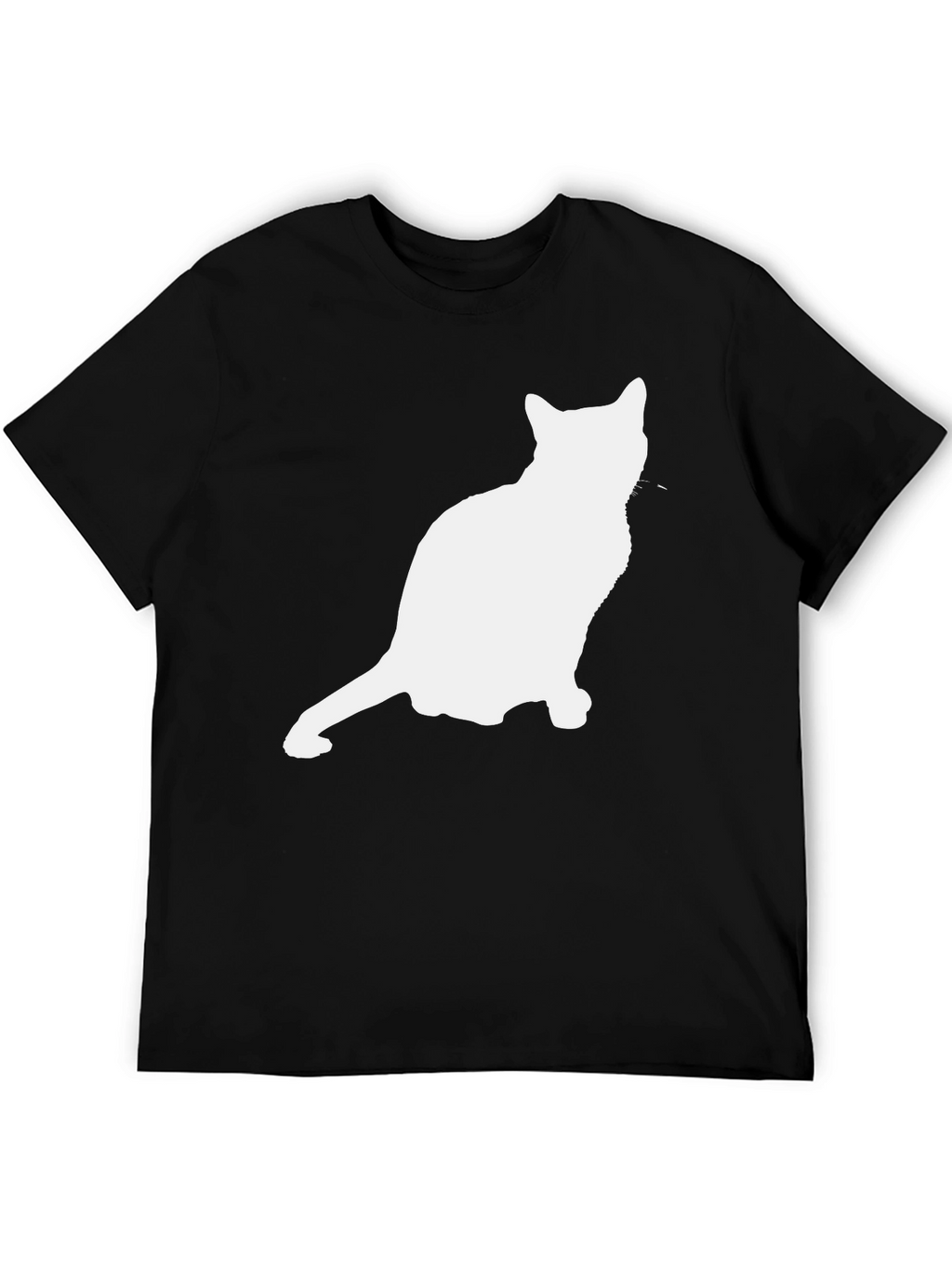 Cat Silhouette Graphic Tee - Unisex Black T-Shirt
