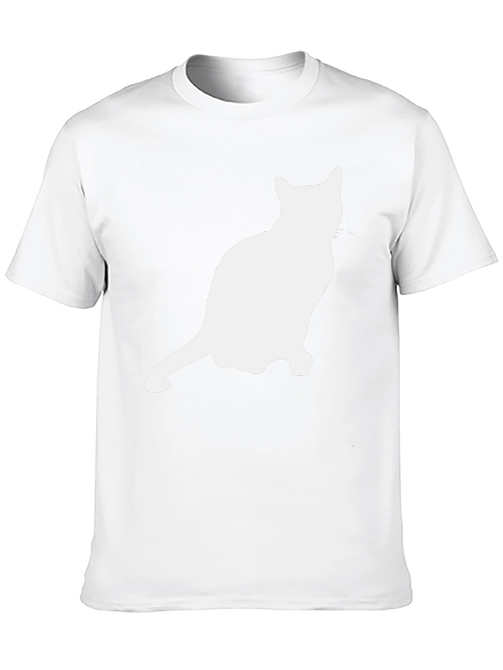 Cat Silhouette Graphic Tee - Unisex Black T-Shirt